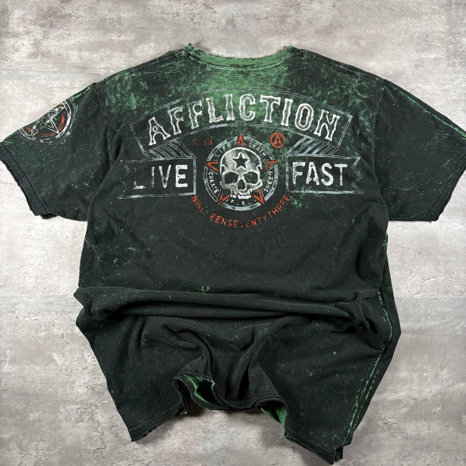 Affliction Vintage affliction AOP reversible T-shirt Size US M / EU 48-50 / 2 - 4 Thumbnail