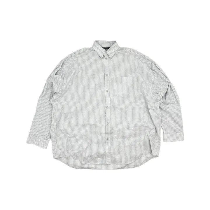 Balenciaga Balenciaga Striped Casual Long Sleeve Shirt 0079-2507 Size US L / EU 52-54 / 3 - 2 Thumbnail