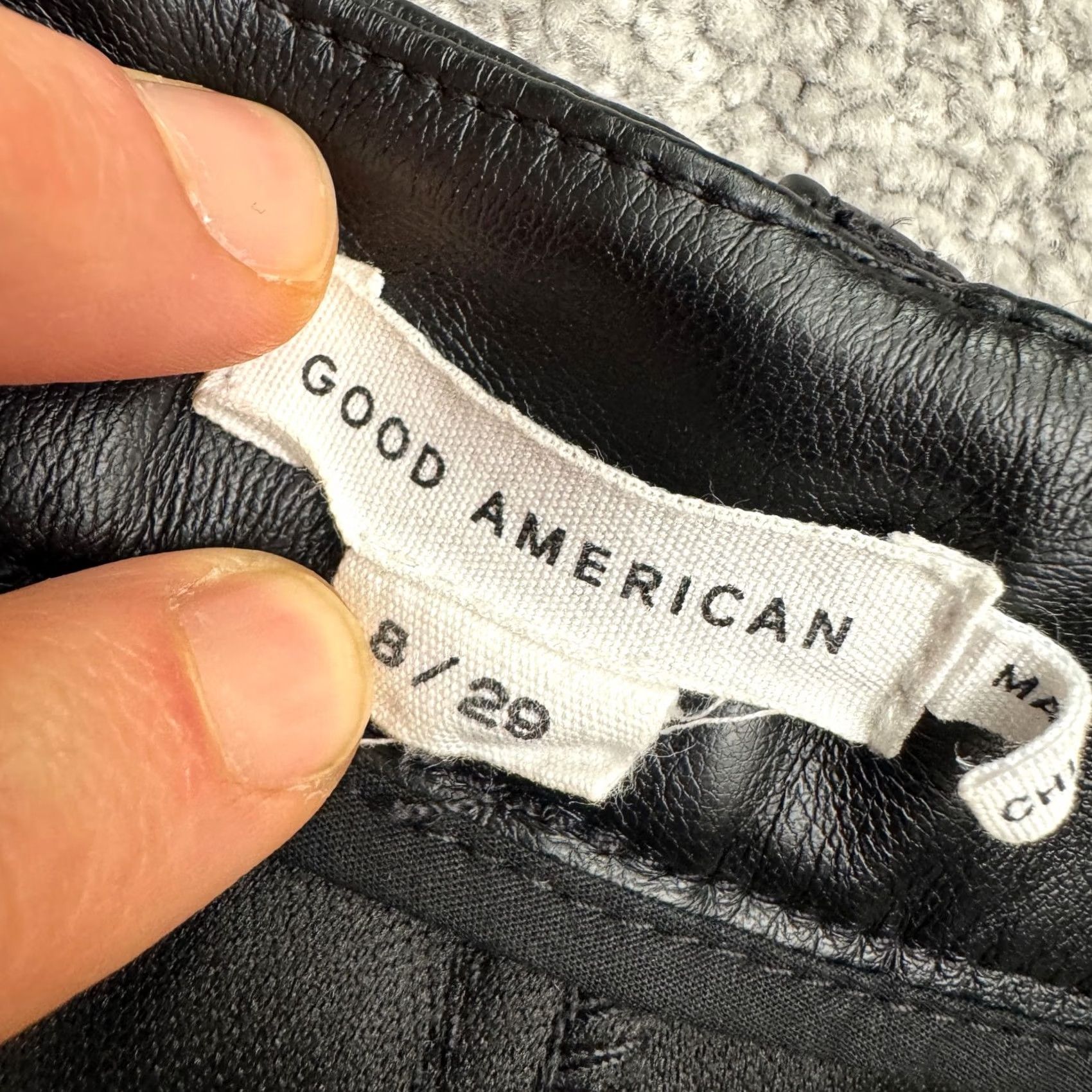 Good American Good American Women Black Bootcut Ankle Trouser Pants 8 High Rise Size 30" / US 8 / IT 44 - 7 Thumbnail