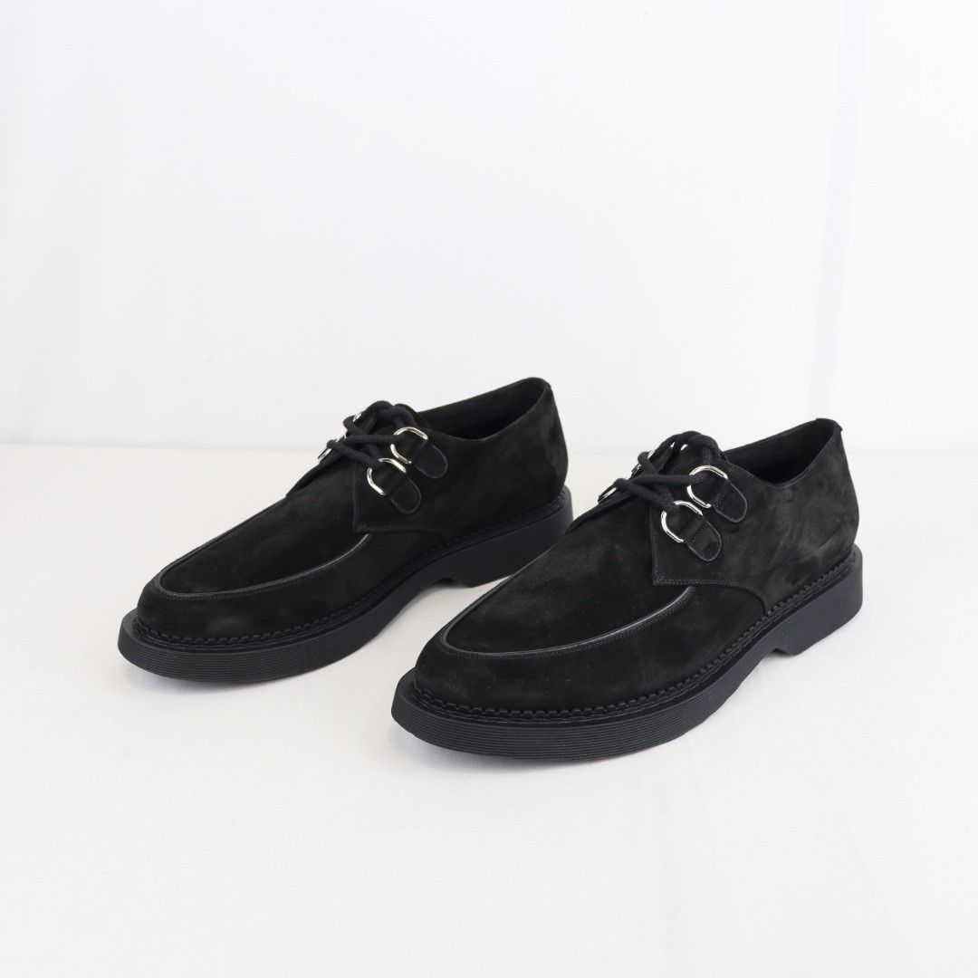 Saint Laurent Paris o1rshd1 Teddy 10 Suede Cashmere Opera Boots in Nero Size US 12 / EU 45 - 2 Thumbnail