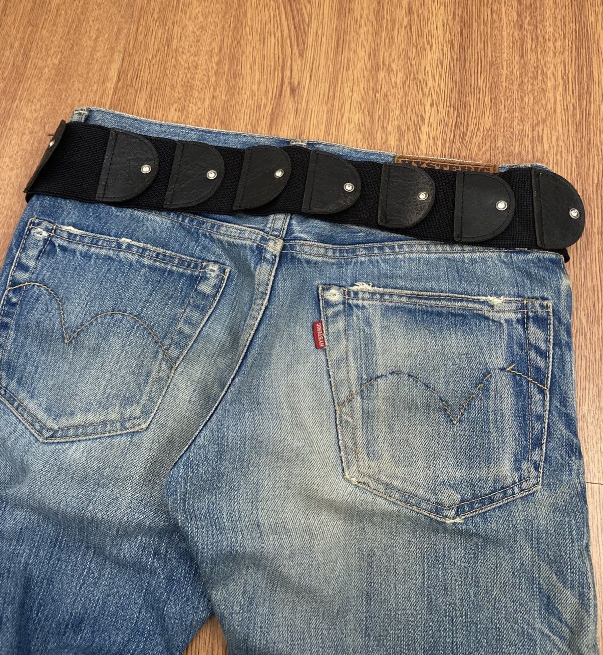 If Six Was Nine Wide studded stretch belt Size ONE SIZE - 3 Thumbnail