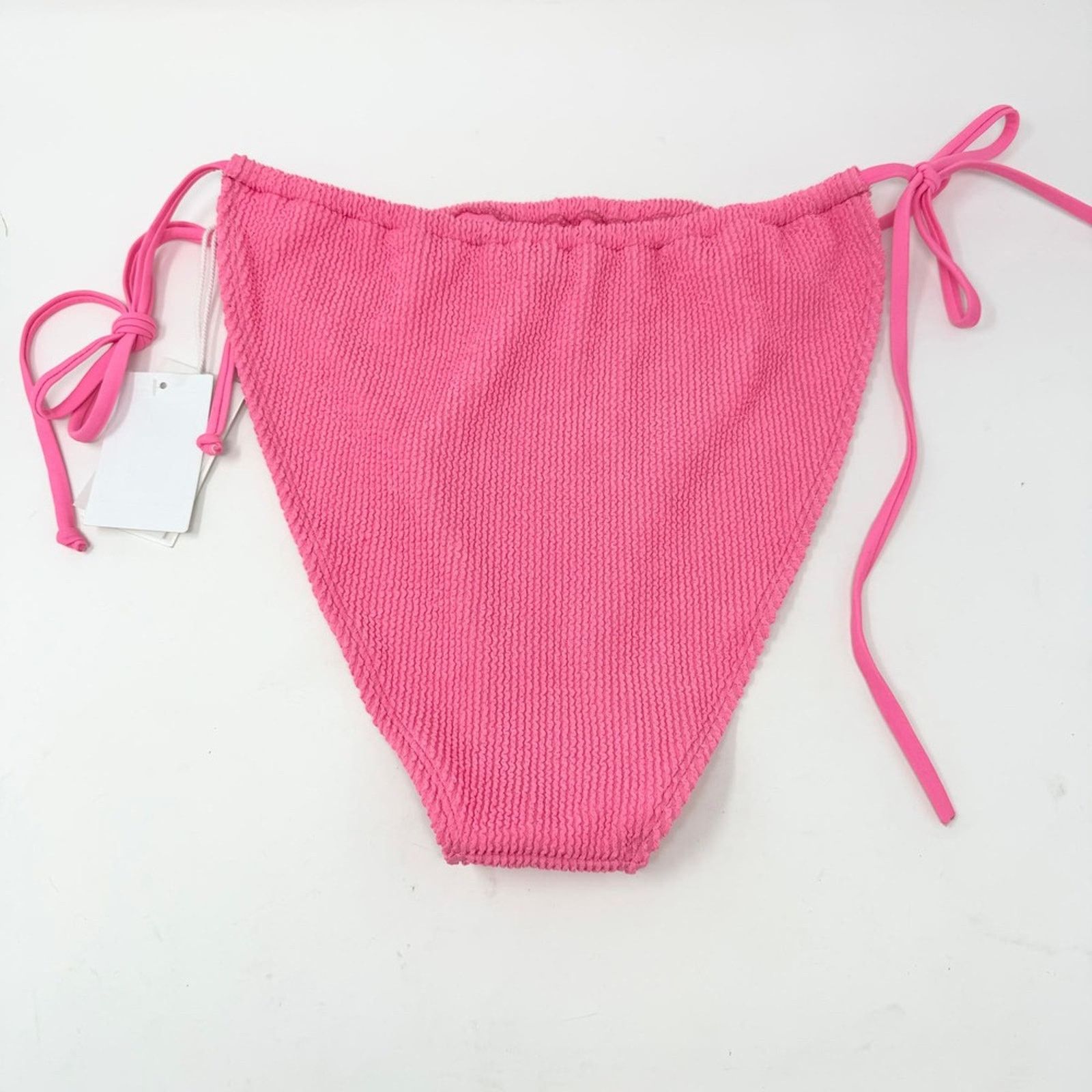 Good American Good American Tiny Ties Bikini Bottom Hot Pink Sz 2X/3X NWT Size ONE SIZE - 5 Thumbnail