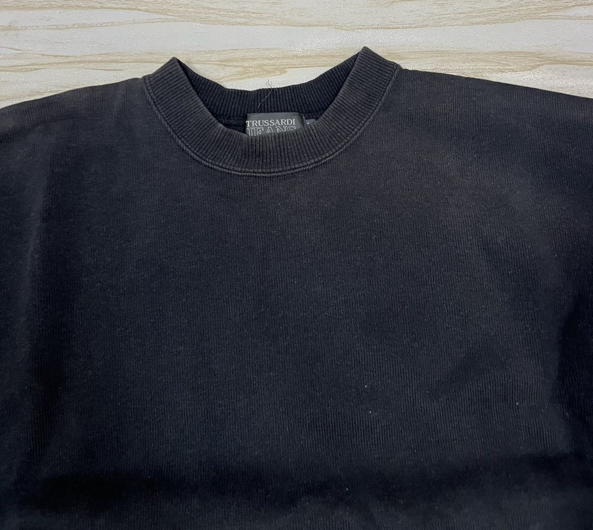 Trussardi 90s Trussardi Jeans Sun Faded Sweatshirt Size US L / EU 52-54 / 3 - 3 Thumbnail
