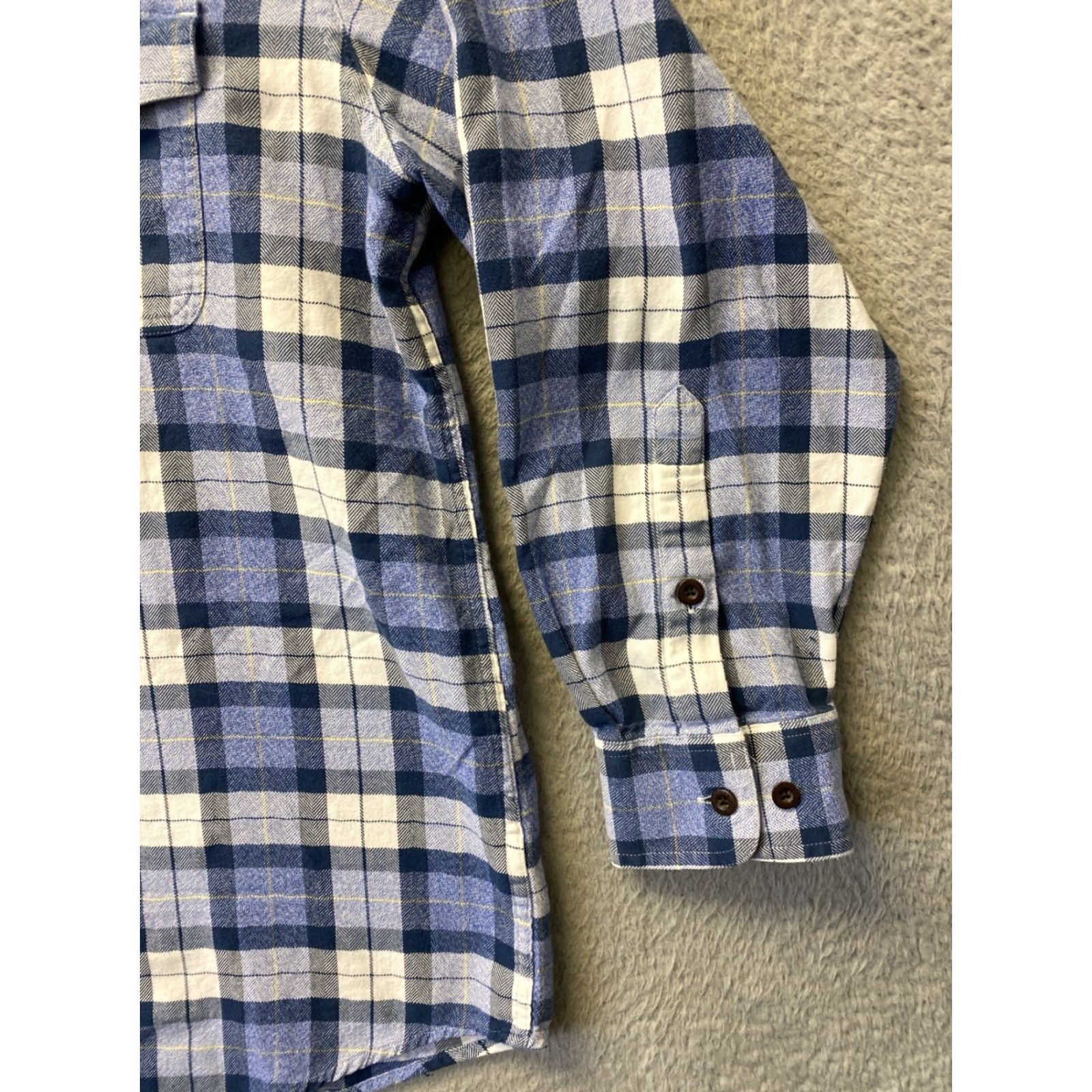 Orvis Orvis Button Shirt Mens XL Blue Long Sleeve Plaid Check Cotton /0154 Size US XL / EU 56 / 4 - 3 Thumbnail