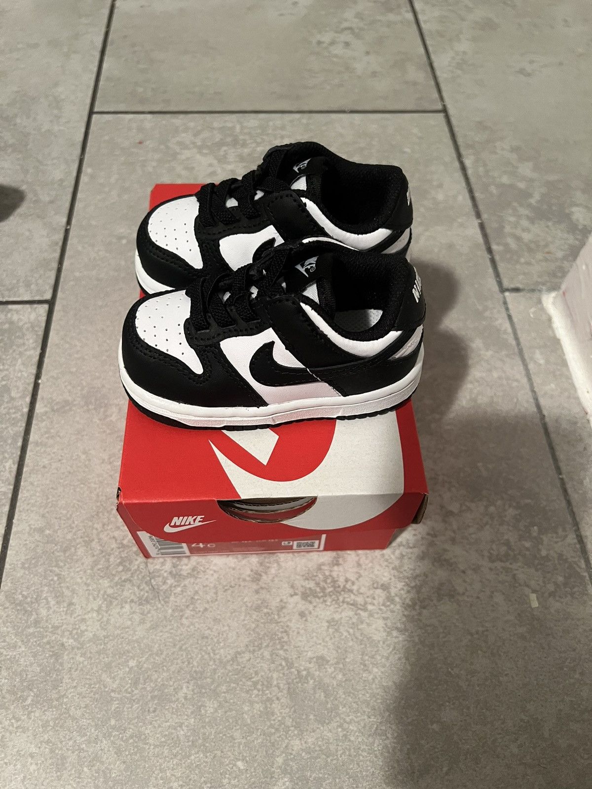 Nike Nike Dunk Low Toddler ‘Black White’ (2021) Size 4C Size US 5 / EU 37 - 3 Thumbnail