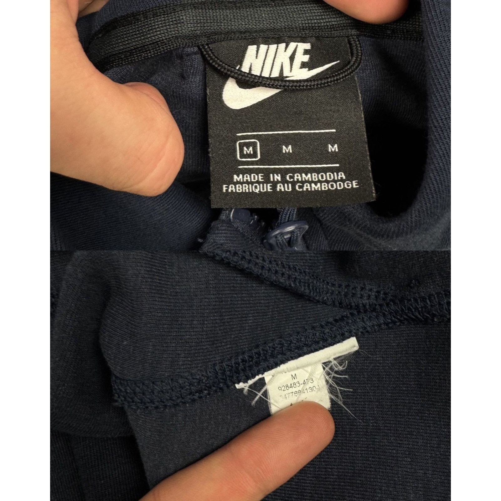 Nike Nike Tech Fleece Men navy Full Zip Hoodie Medium Size US M / EU 48-50 / 2 - 2 Thumbnail