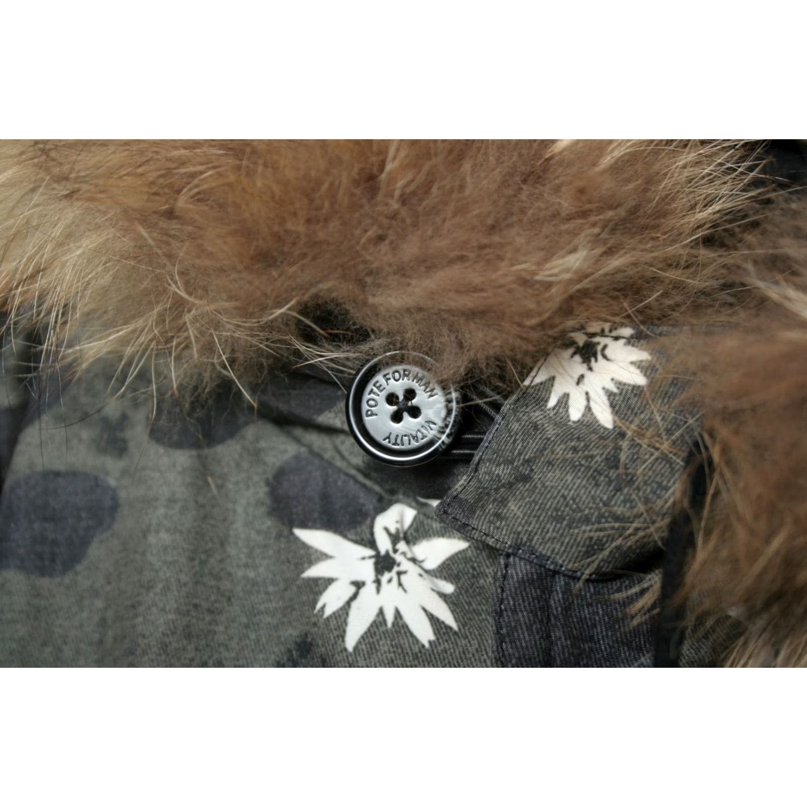 Vintage VITALITY LOGICAL Floral Camouflage Down Insulated Hooded Parka Women's L Coat Size L / US 10 / IT 46 - 3 Thumbnail