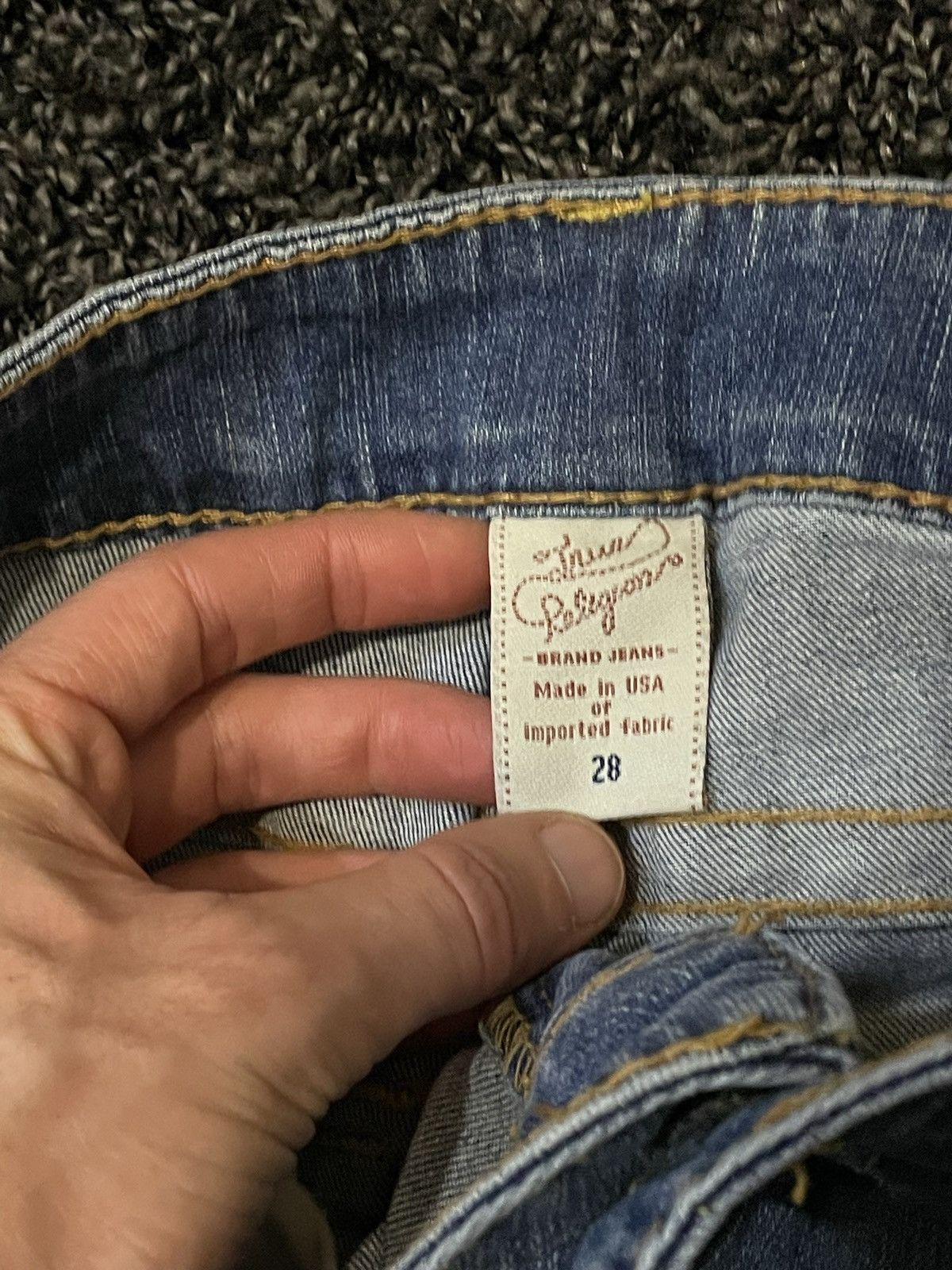 True Religion True Religion Skinny Wide Vintage Pant Jeans Y2K Streetwear Size 30" / US 8 / IT 44 - 4 Thumbnail