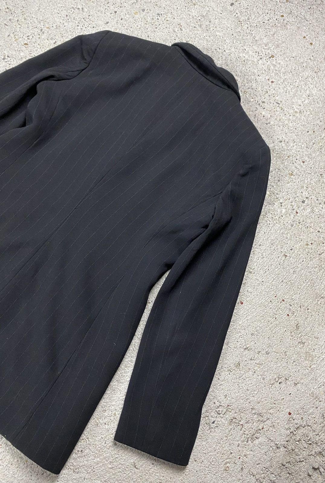 Armani Collezioni Armani collezioni vintage striped suit black wool old money Size 30" / US 8 / IT 44 - 11 Thumbnail