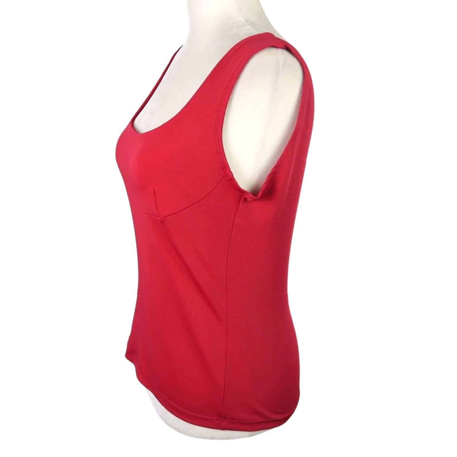 Vintage VINTAGE 90s Rave City Tank Top Womens S Red Scoop Neck Sleeveless Polyester Basic Casual 90s Theme Size S / US 4 / IT 40 - 3 Thumbnail