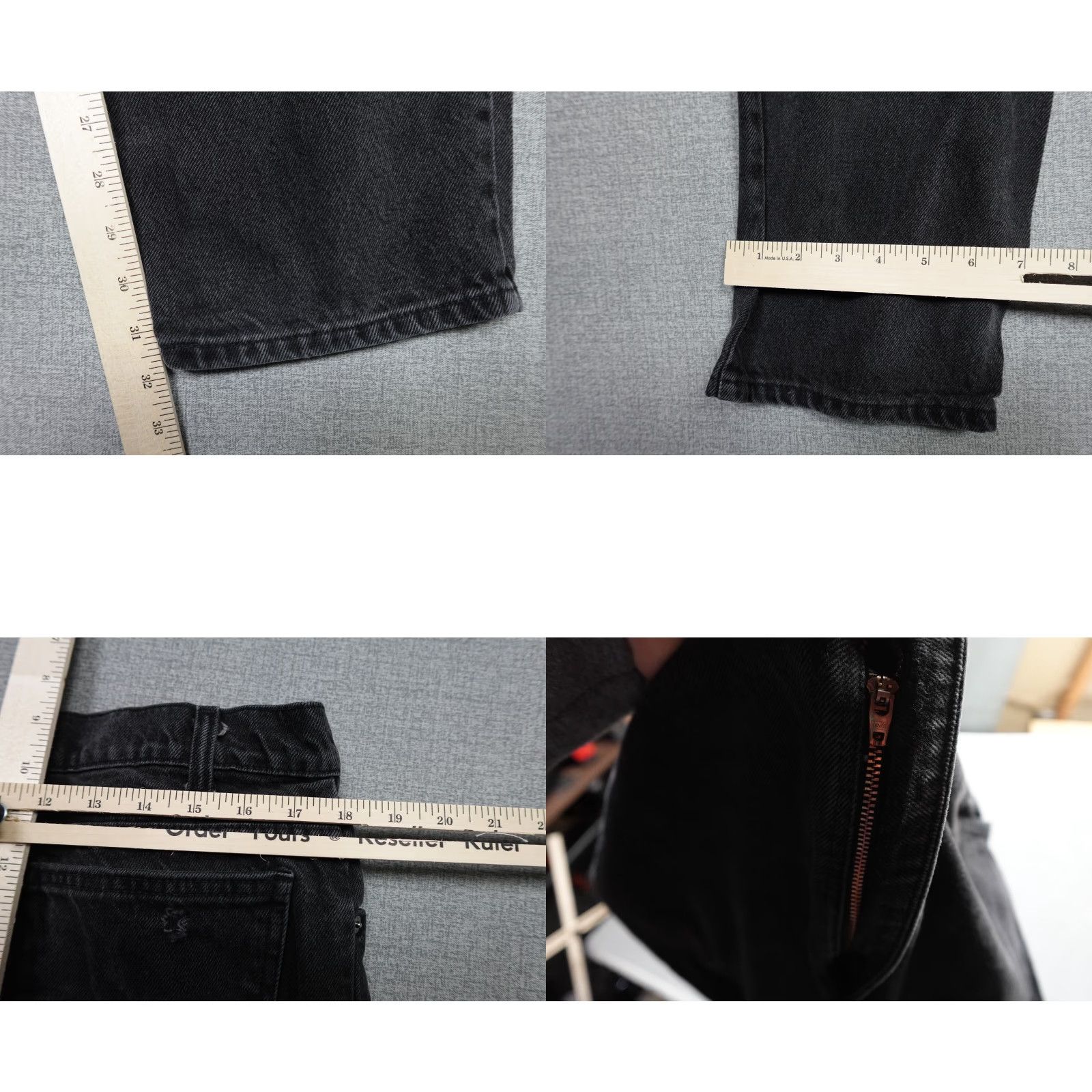 Levi's Levi's Jeans Mens 38x30 Black Relaxed Straight Dark Wash 550 Cowboy Style 5-Pocket Denim Cotton Modern USA Womens? Size US 38 / EU 54 - 8 Thumbnail