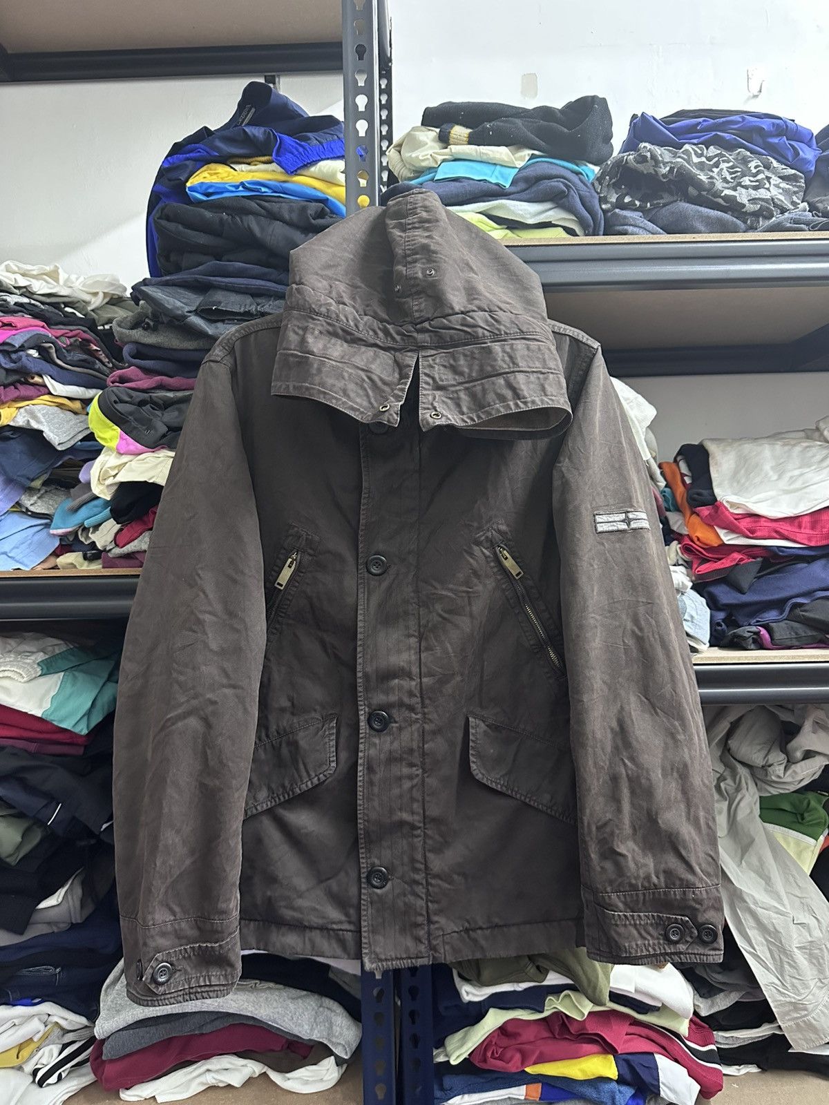 Stone Island Vintage Stone Island Denims Naval Overcoat Jacket Size US L / EU 52-54 / 3 - 2 Thumbnail