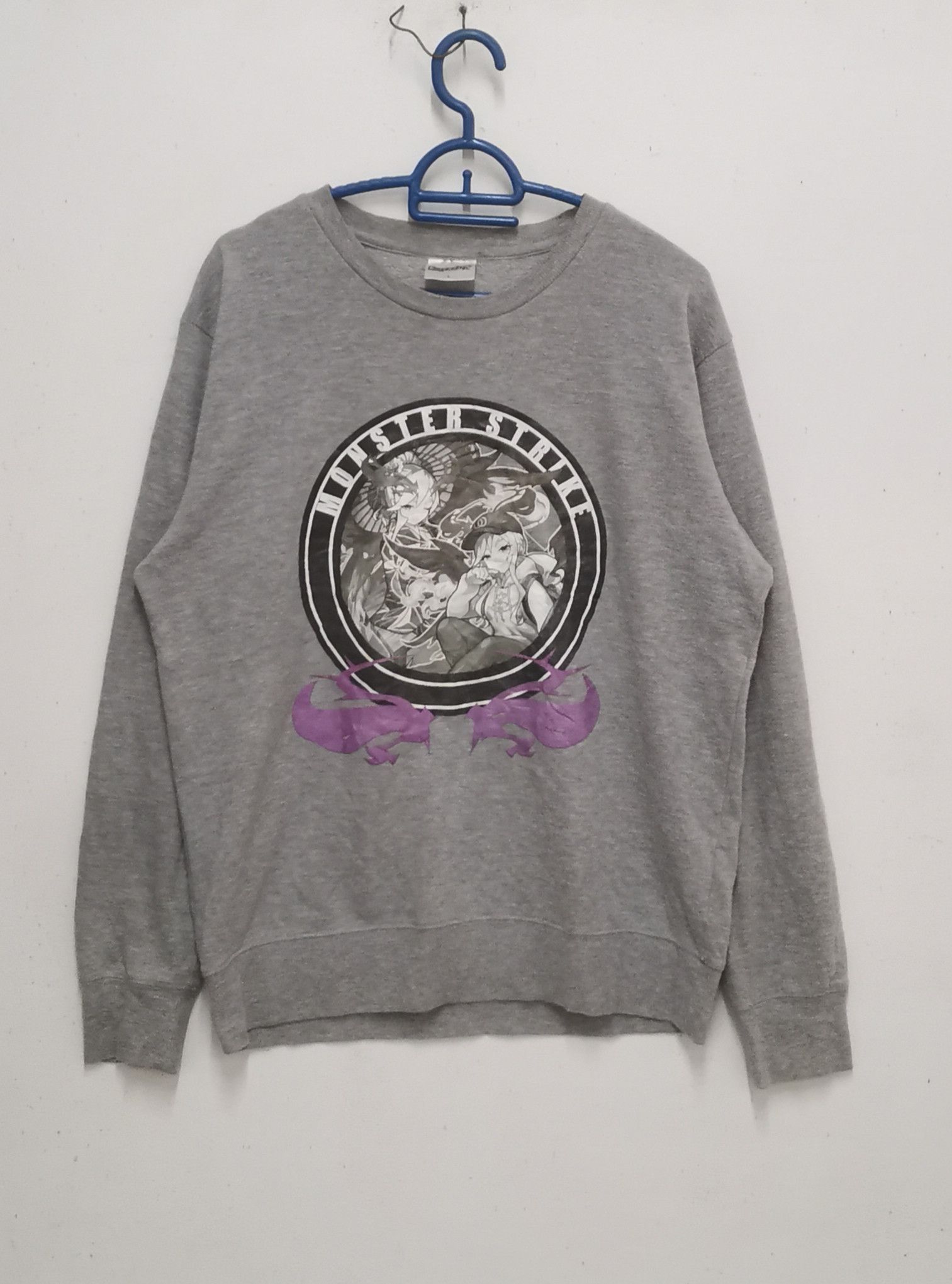 Anime × Japanese Brand Rare Monsters Strike sweatshirt anime Japan grey colour Size US L / EU 52-54 / 3 - 1 Thumbnail