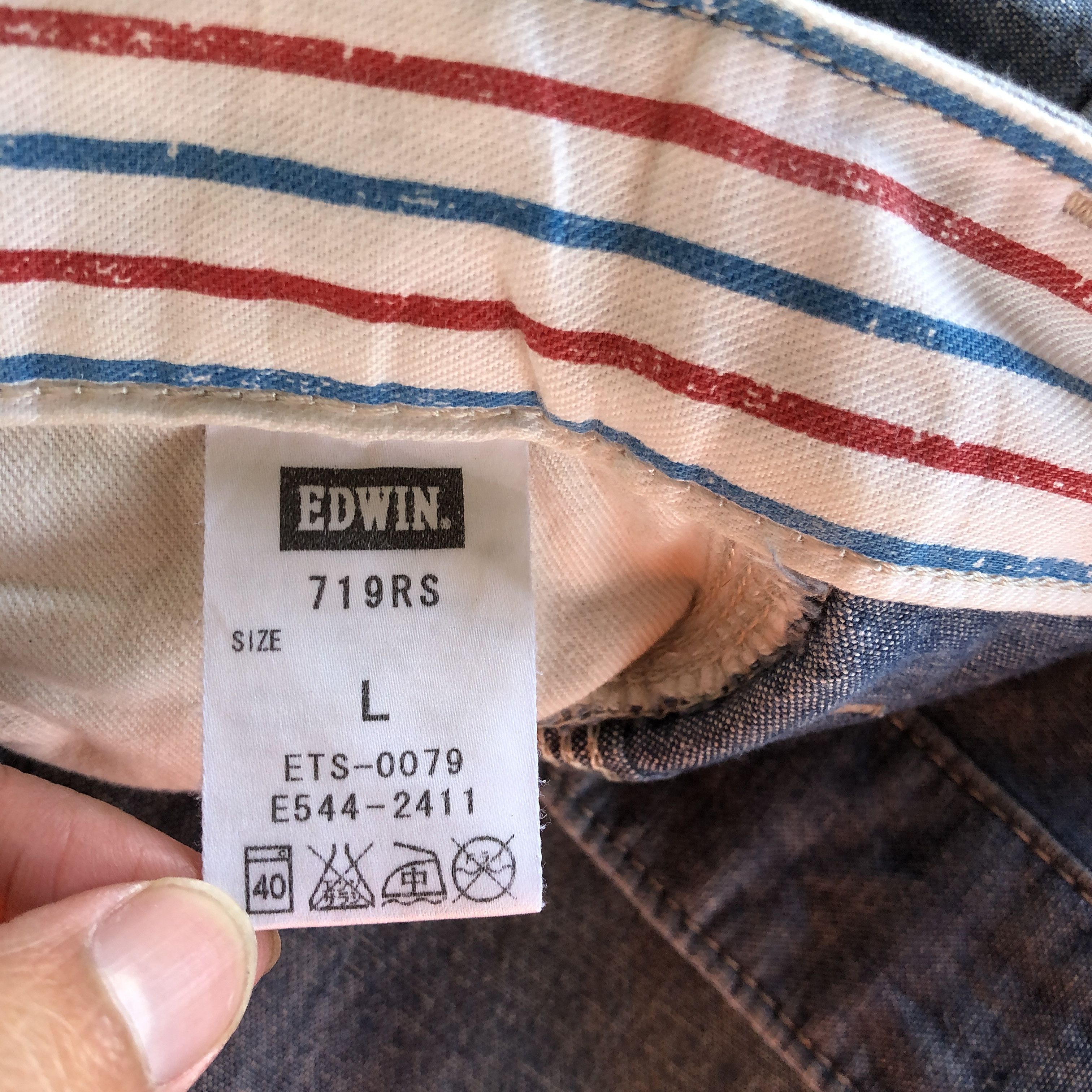 Edwin Vintage Edwin Dungaree Denim Japanese Dirty Jeans Pants Size US 34 / EU 50 - 8 Thumbnail