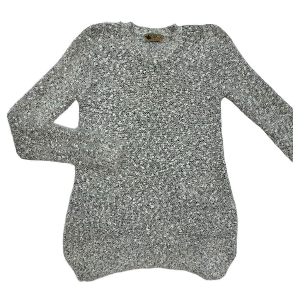 Other Katsumi Grey Knit Fuzzy Sweater Tunic Size S Size S / US 4 / IT 40 - 5 Thumbnail