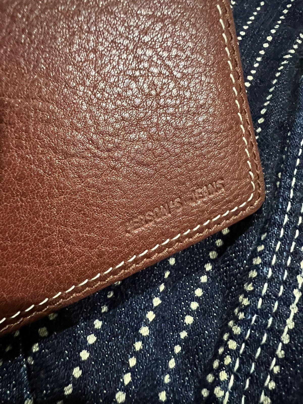 PERSON'S × Redmoon Japan Leather Crafted Person's Jeans Closure Long Wallet Size ONE SIZE - 8 Thumbnail
