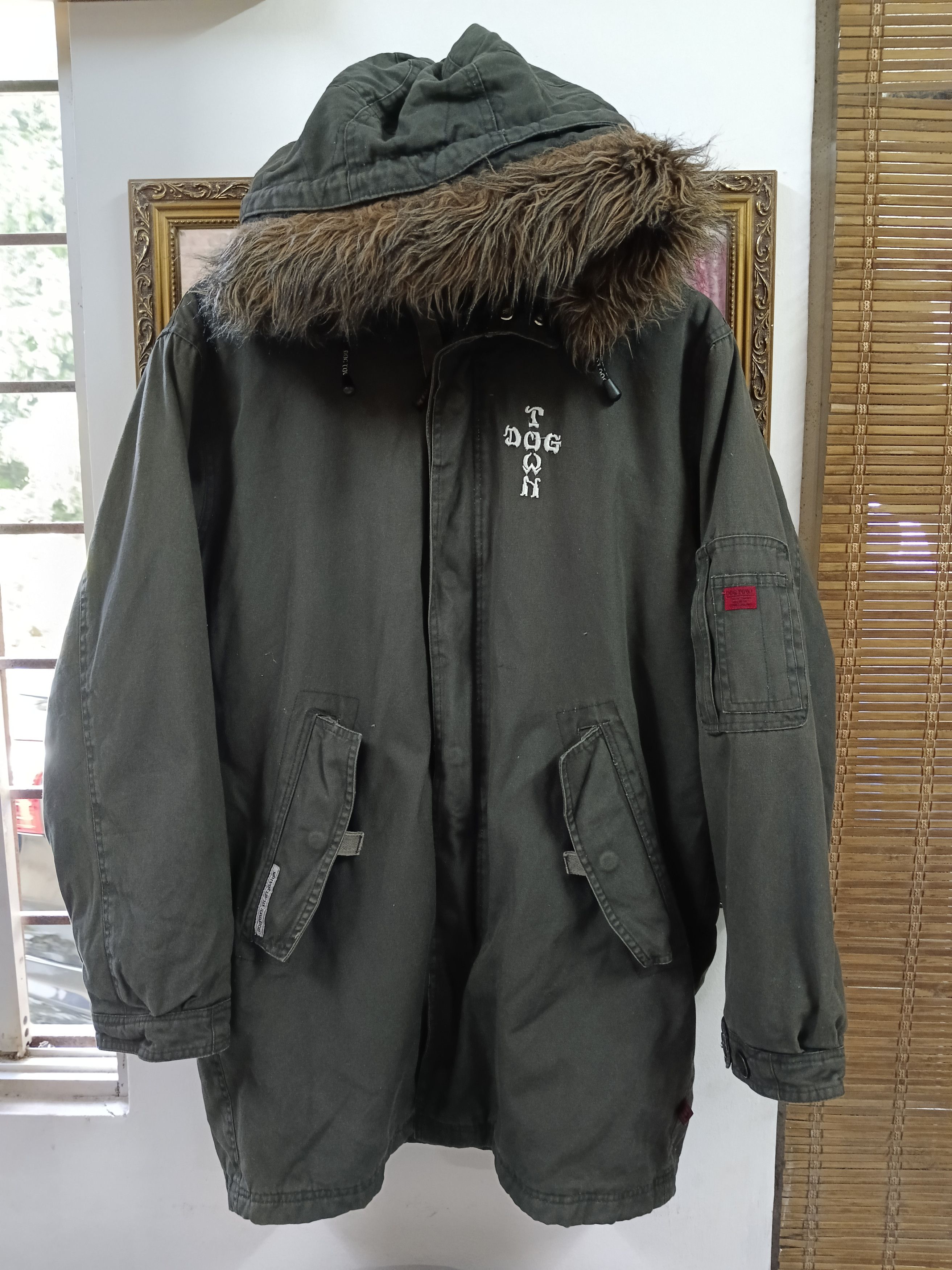 Dogtown PARKA OLIVE GREEN DOG TOWN JACKET Size US L / EU 52-54 / 3 - 1 Thumbnail