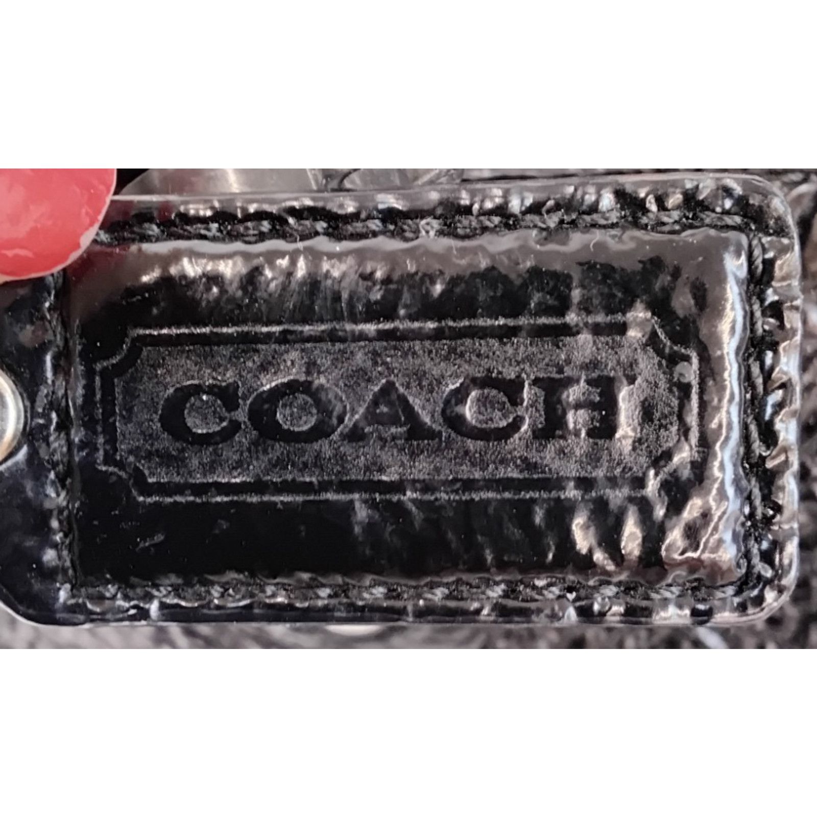Coach Coach Signature Laura Tote Bag Black/Gray Leather F18335 Size ONE SIZE - 9 Thumbnail