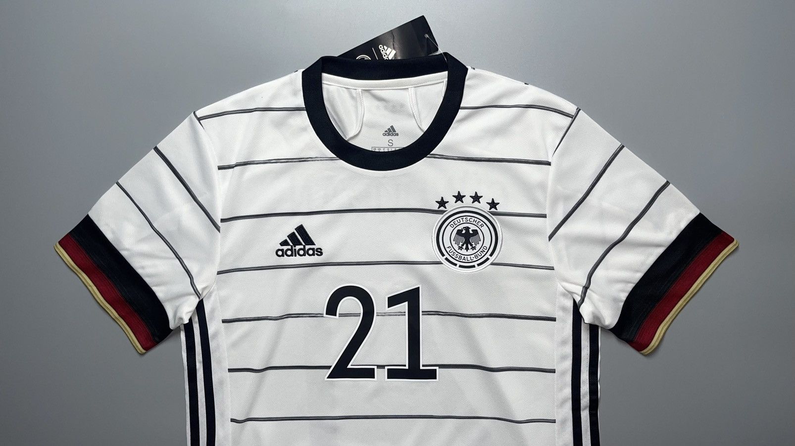 Adidas GERMANY ADIDAS 2020 EURO FOOTBALL HOME JERSEY #21 GUNDOGAN Size US S / EU 44-46 / 1 - 3 Thumbnail