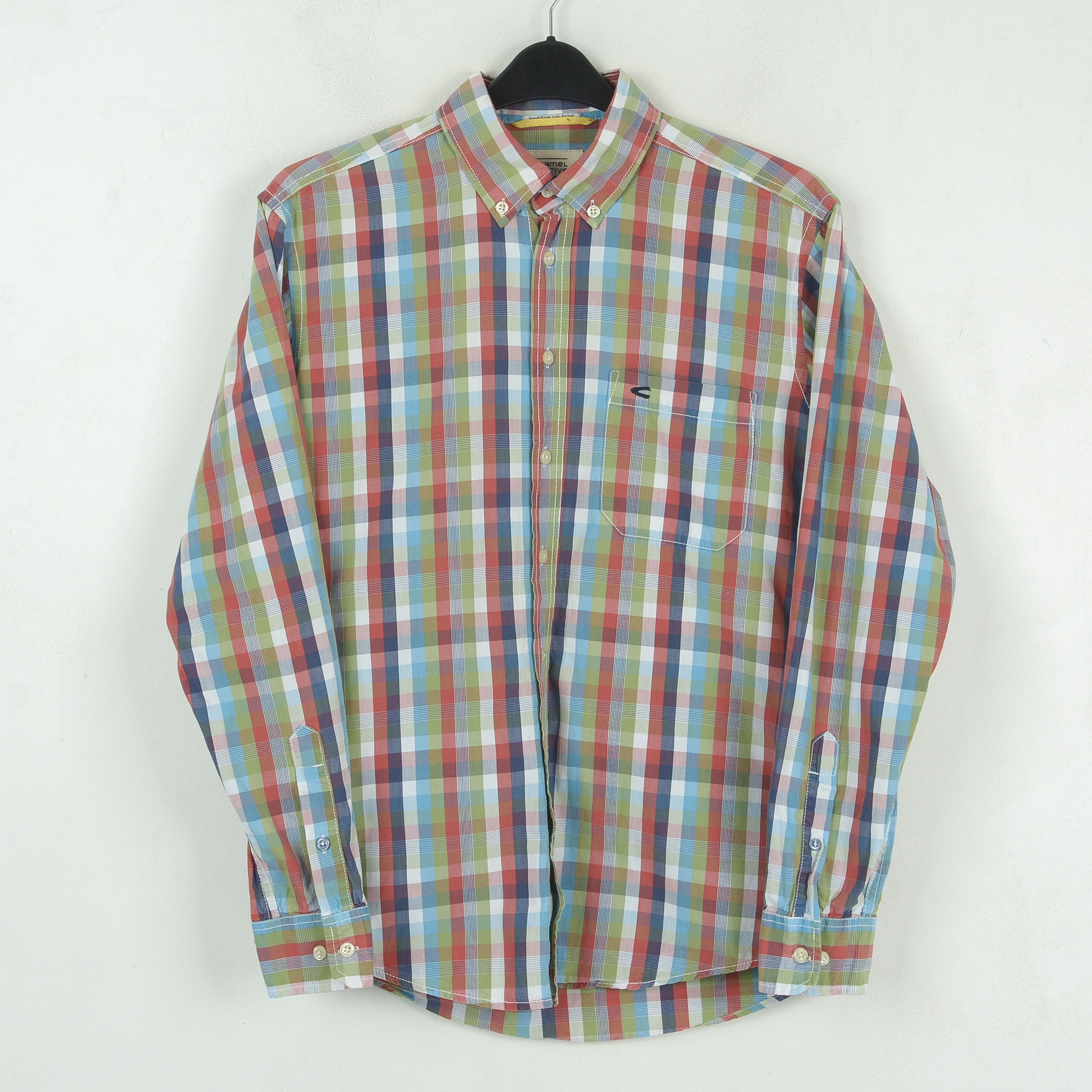 Camel × camel active Men Casual Shirt Long Sleeved Check Multicolour Button Dress Size US M / EU 48-50 / 2 - 1 Thumbnail