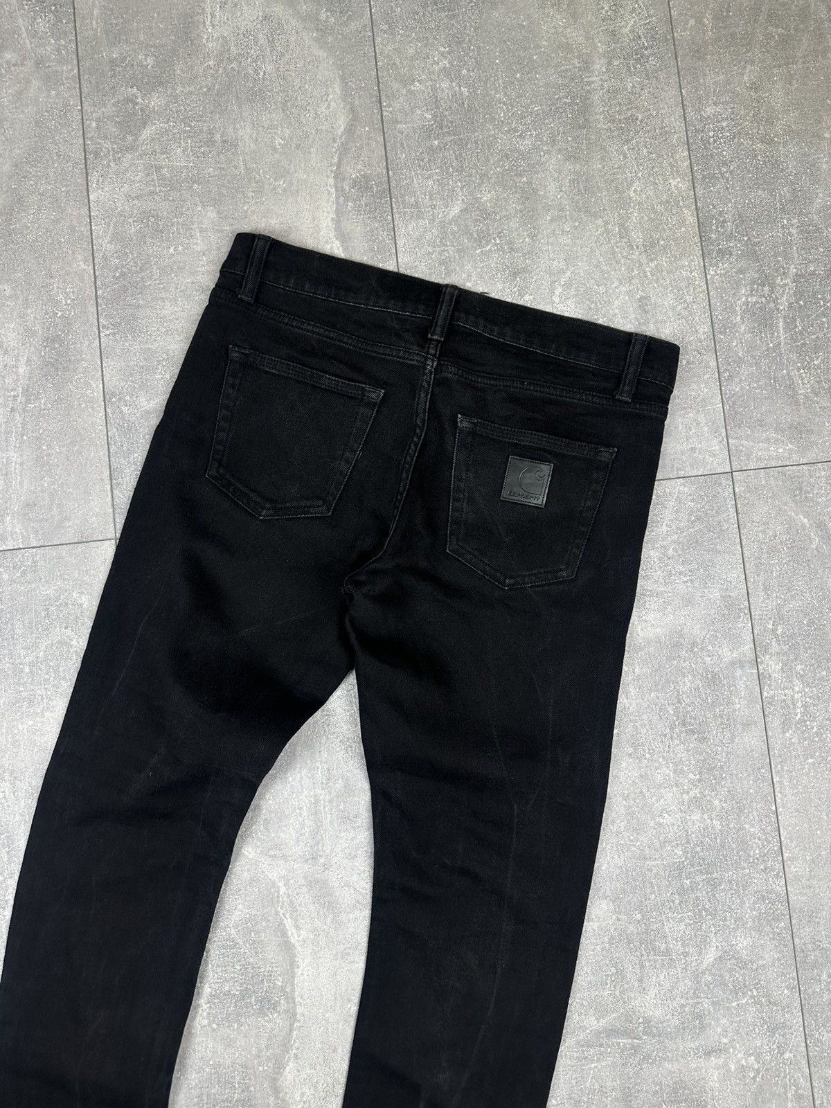 Carhartt Carhartt Wip Denim Black Jeans Pants Size US 31 - 3 Thumbnail