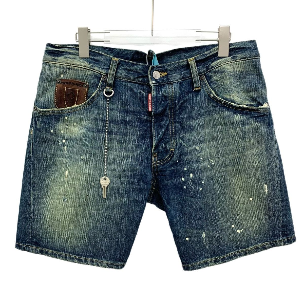 Dsquared2 Dsquared2 Dark Blue Vintage Distressed Casual Shorts K26WX Size 27" / US 4 / IT 40 - 1 Thumbnail