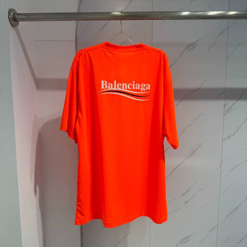 Balenciaga Balenciaga Orange Wave Coke Logo Loose Short Sleeve XS Siz Size US XS / EU 42 / 0 - 2 Thumbnail