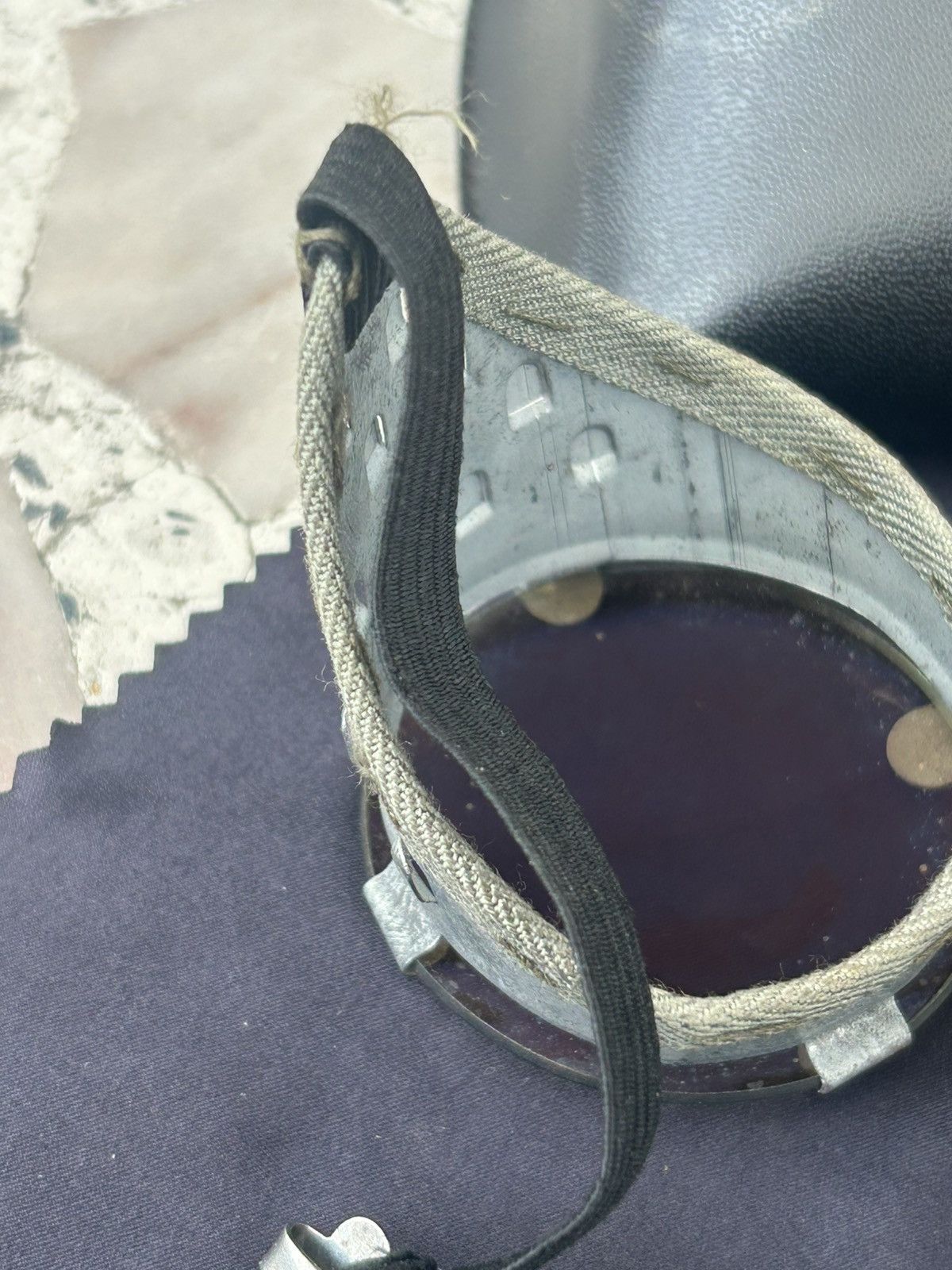 Vintage World War II Steam Punk Germany Goggle 30s - 40s Size ONE SIZE - 8 Thumbnail