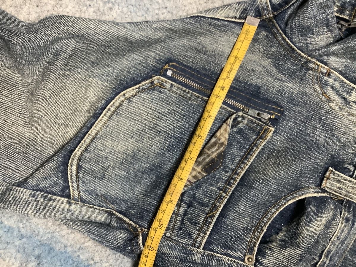 If Six Was Nine × KMRii × PPFM Vintage Y2K Breath Mint Double Waist Spiral Cut Denim Jeans Size US 35 - 15 Thumbnail