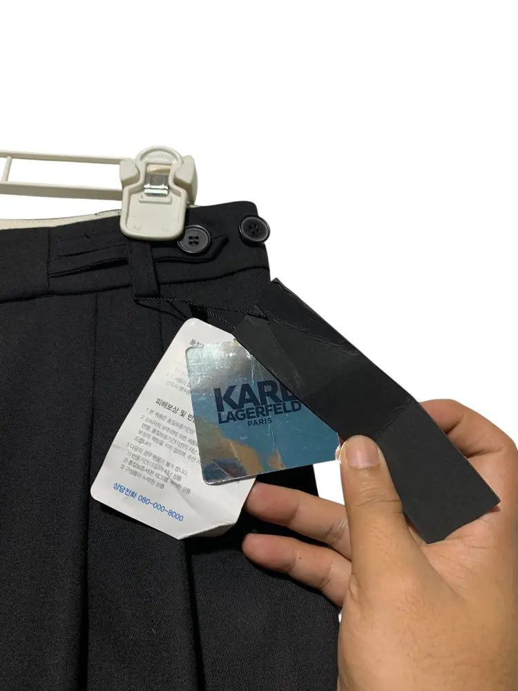 Karl Lagerfeld BRAND NEW wide leg pleated tailored pants Size US 28 / EU 44 - 7 Thumbnail