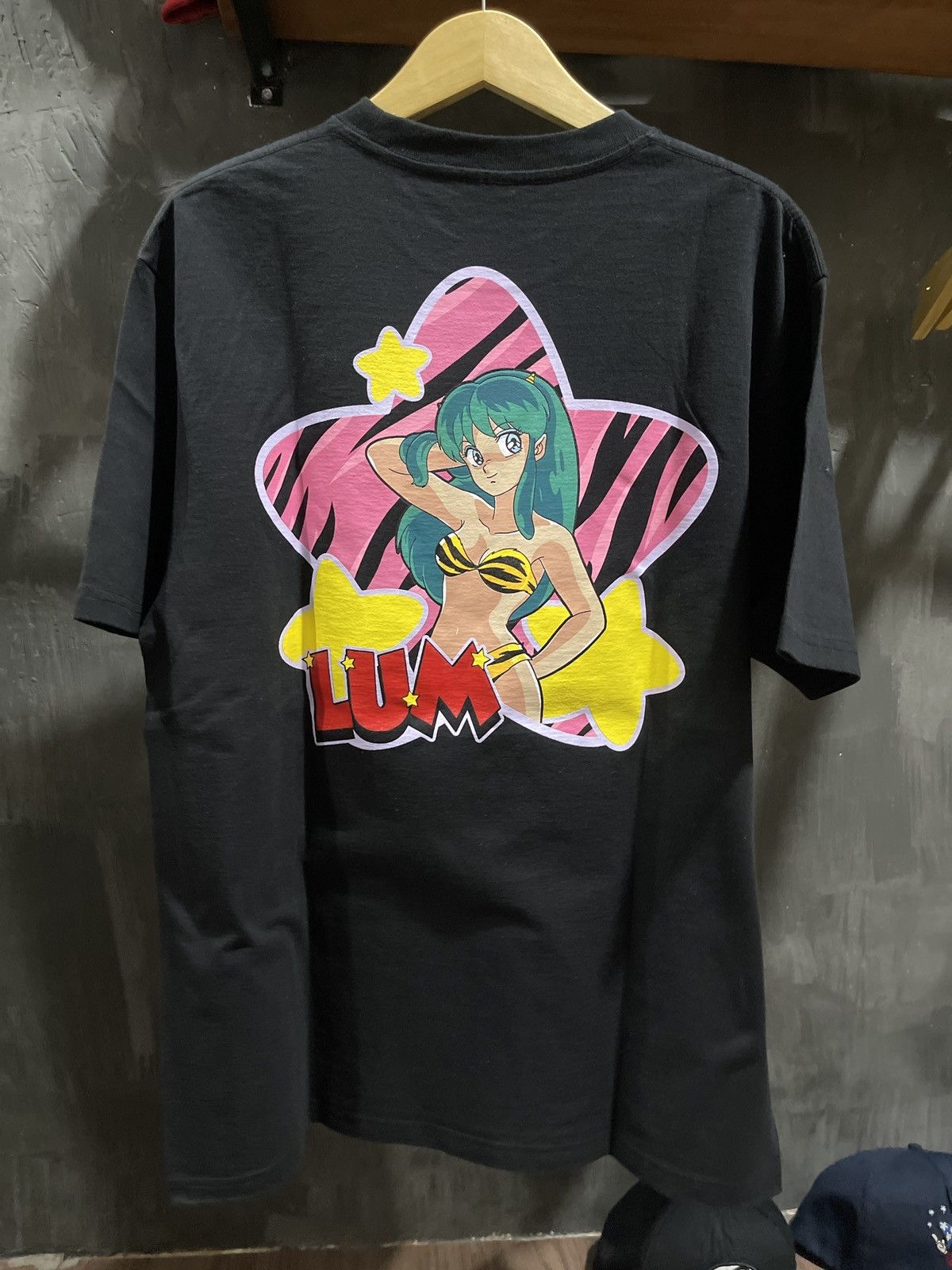 image of Vintage Lum Anime T Shirt in Black, Men's (Size XL)