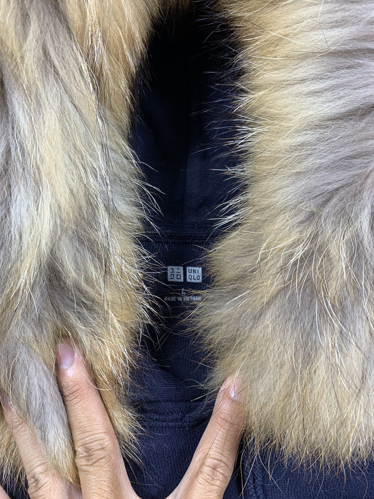 If Six Was Nine × Japanese Brand × Le Grande Bleu (L.G.B.) Black Fur Hoodie Japanese Uniqlo Size US L / EU 52-54 / 3 - 3 Thumbnail