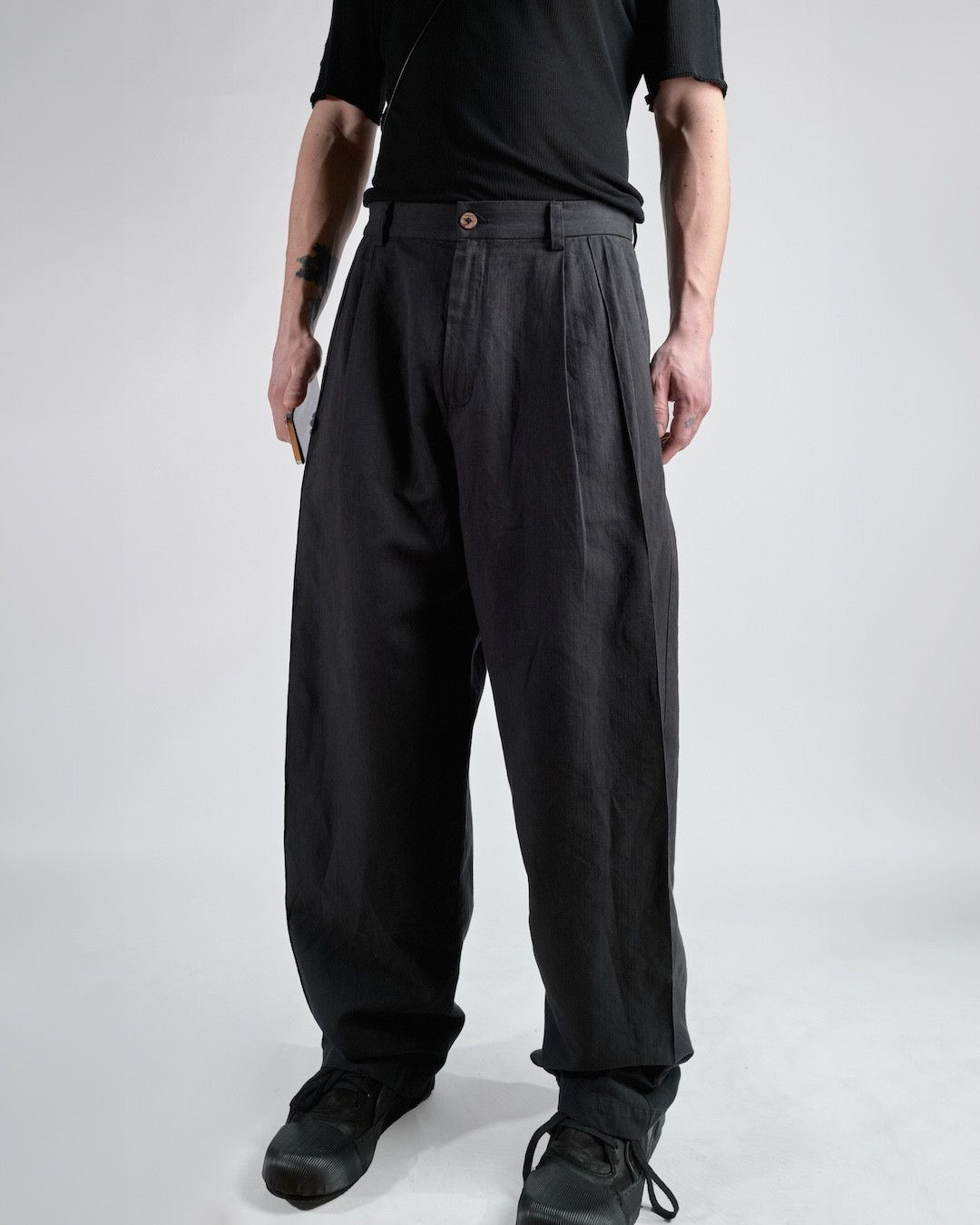 Other NKTRMNV PLEATED TEXTURED PANTS Size US 32 / EU 48 - 1 Thumbnail