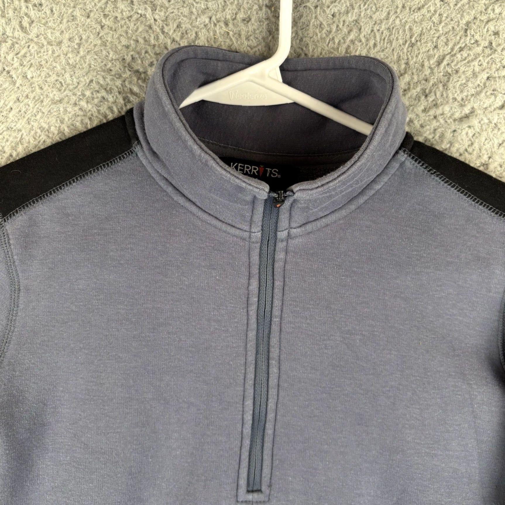 Vintage Kerrits Riding Shirt Women Small Blue Gray 1/4 Zip Mock Neck Pullover Equestrian Size S / US 4 / IT 40 - 3 Thumbnail