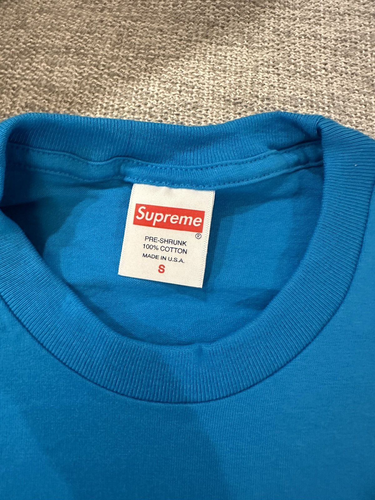 Supreme Supreme Blank T-shirt Blue Size US S / EU 44-46 / 1 - 2 Thumbnail