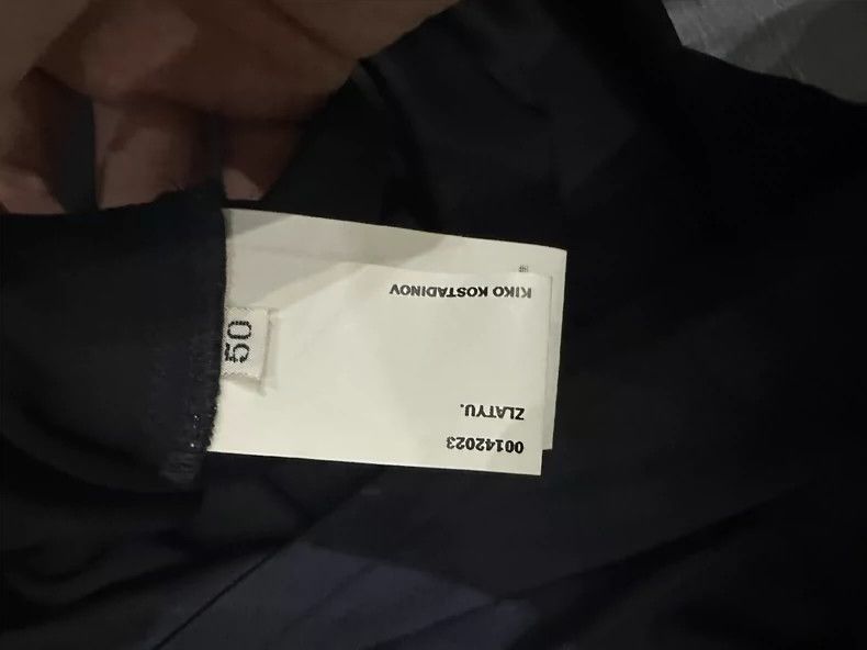 Kiko Kostadinov kiko kostadinov23 SS dark blue threaded pullover sweatshirt Size US M / EU 48-50 / 2 - 3 Thumbnail