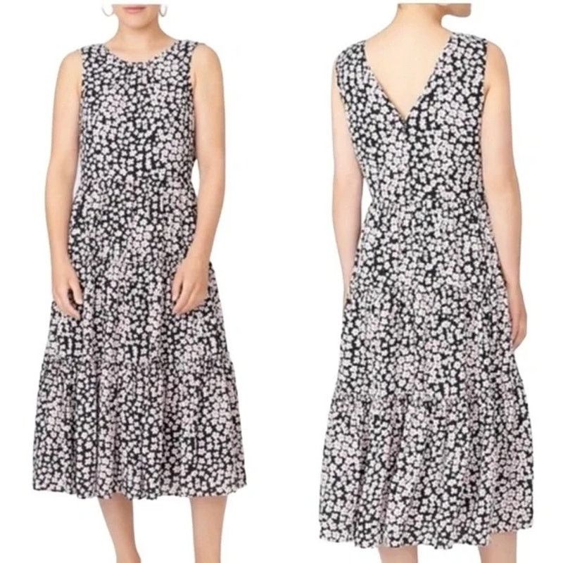 J.Crew J.Crew Ditsy Floral Poppy Garden Midi Dress SZ S Size S / US 4 / IT 40 - 1 Thumbnail