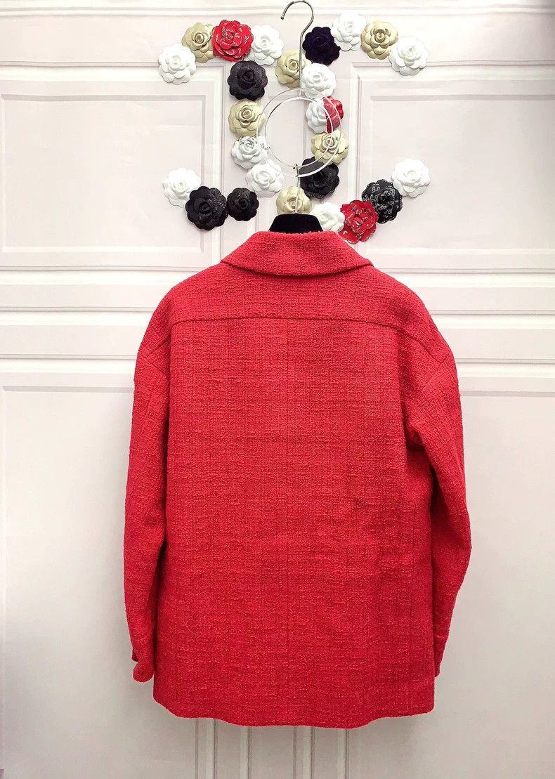 Chanel Chanel 22P red camellia jacket Size XS / US 0-2 / IT 36-38 - 2 Thumbnail