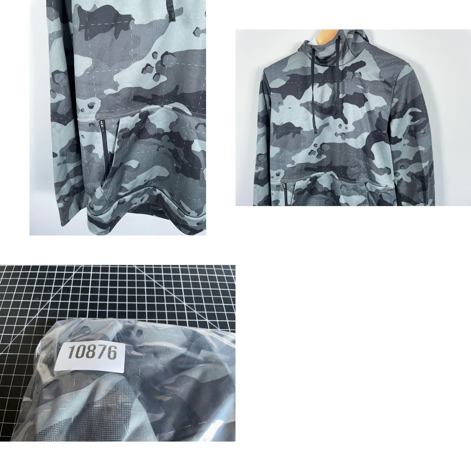 Nike Nike Camouflage Hoodie Men's Medium Gray Therma-Fit Pullover Sweatshirt Size US M / EU 48-50 / 2 - 9 Thumbnail