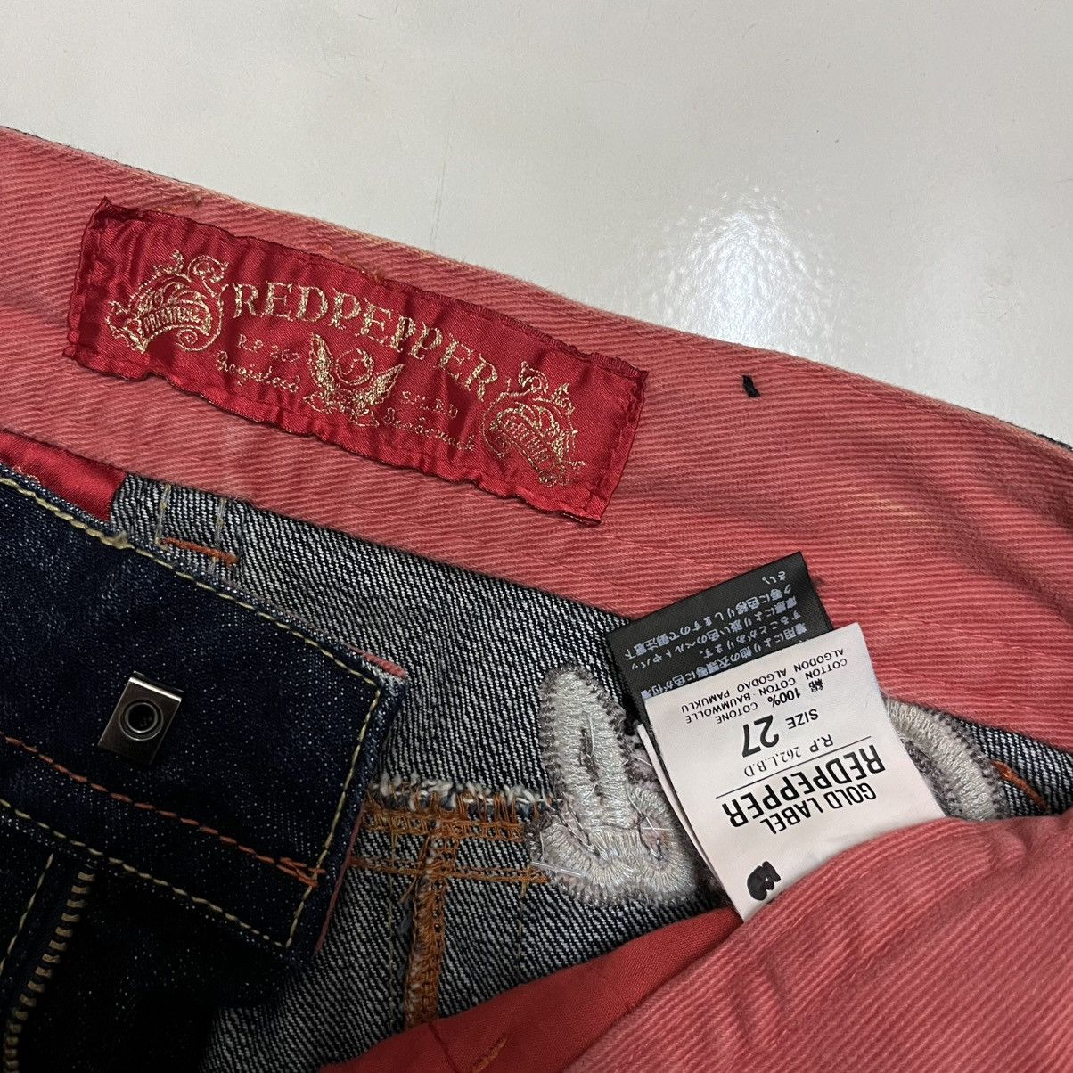 Hysteric Glamour Red Pepper Shorts Jeans Wing Embroidery Punk Denim Grunge Size 27" / US 4 / IT 40 - 7 Thumbnail