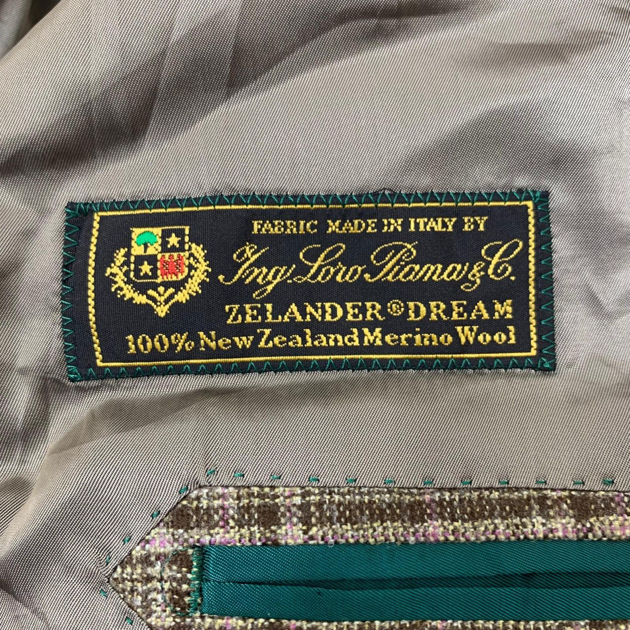 Loro Piana Hickey Freeman x Loro Piana Zelander Dream Wool Plaid Blazer Size 38R - 15 Thumbnail