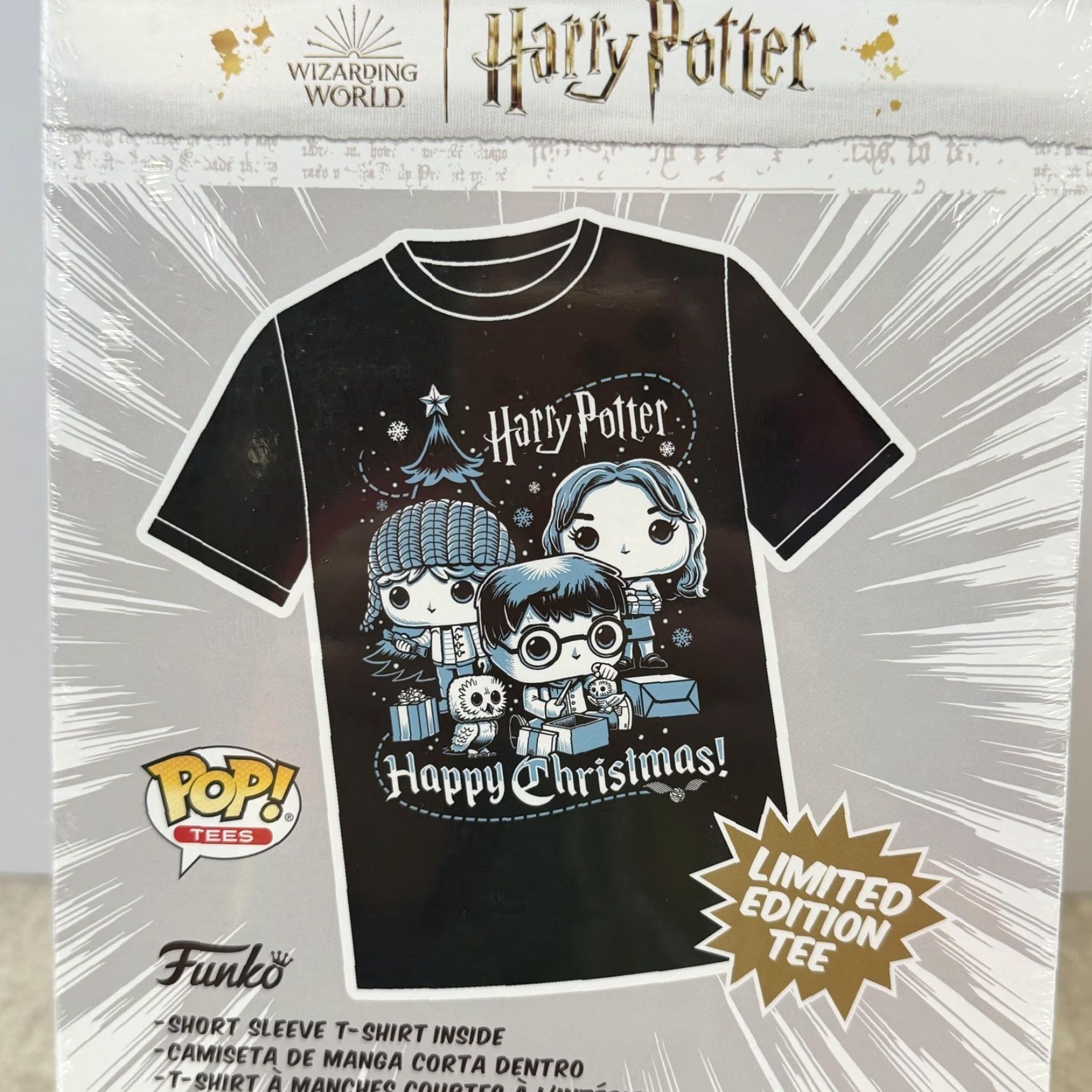 Vintage Harry Potter Funko Pop T-Shirt Shirt Unisex XL Black Christmas Holiday Graphic Print Holiday Funko Pop Shirt Mens Size US XL / EU 56 / 4 - 7 Thumbnail
