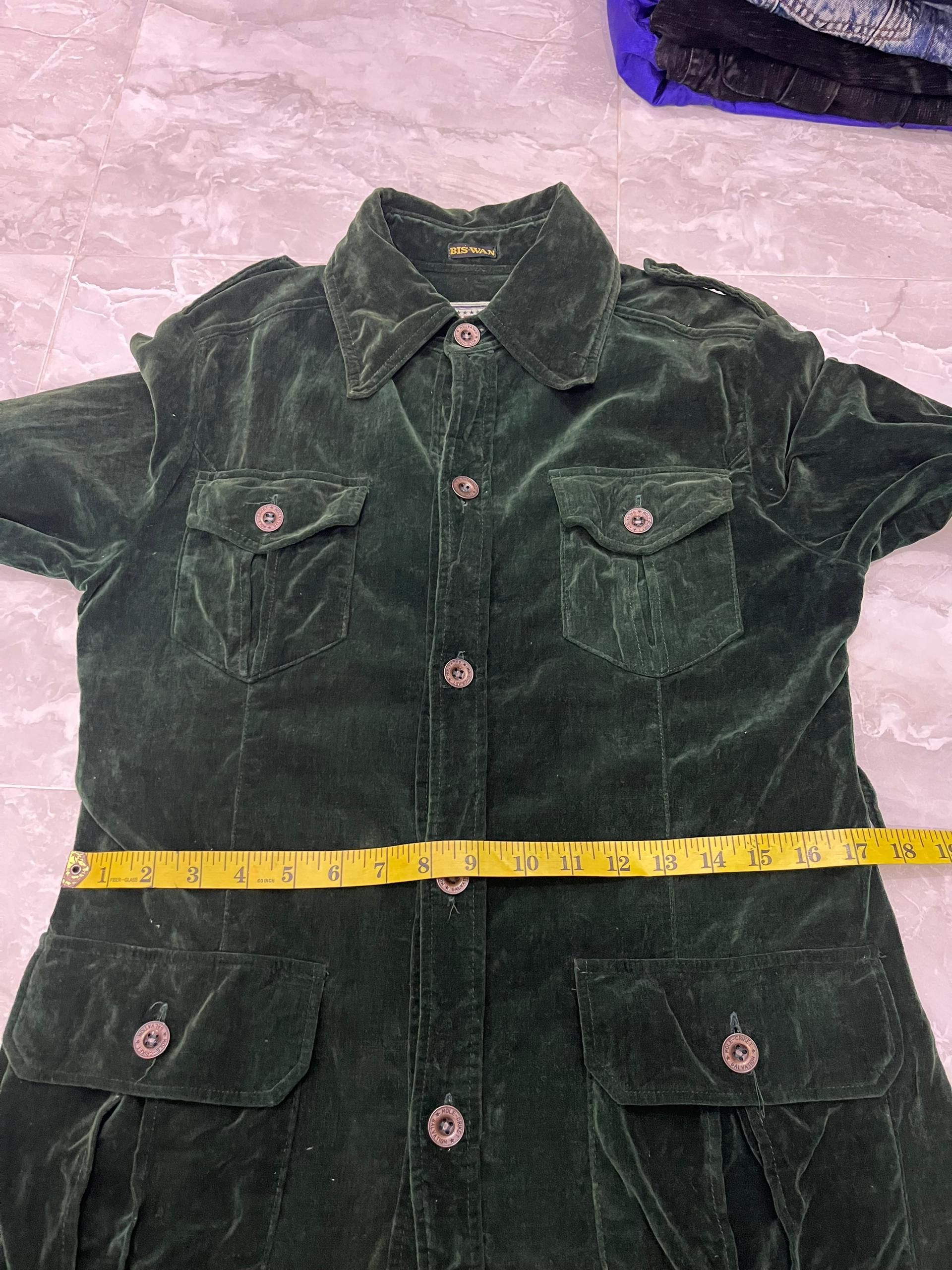 Vintage Archive BIS-WAN Emerald Velvet Western Jacket Size S / US 4 / IT 40 - 14 Thumbnail