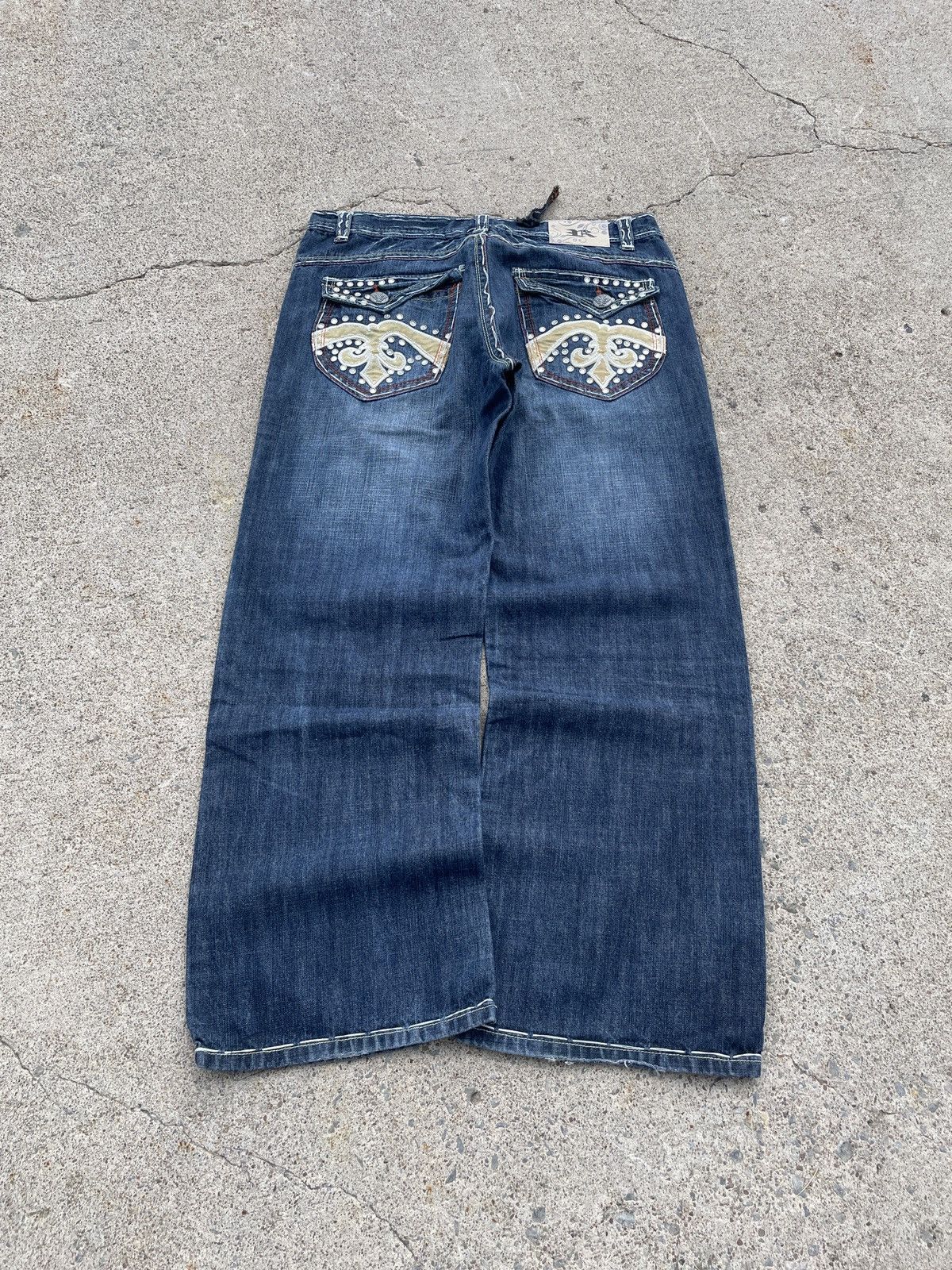 Other Riflessie Embroidered y2k Baggy Denim Size US 36 / EU 52 - 1 Thumbnail
