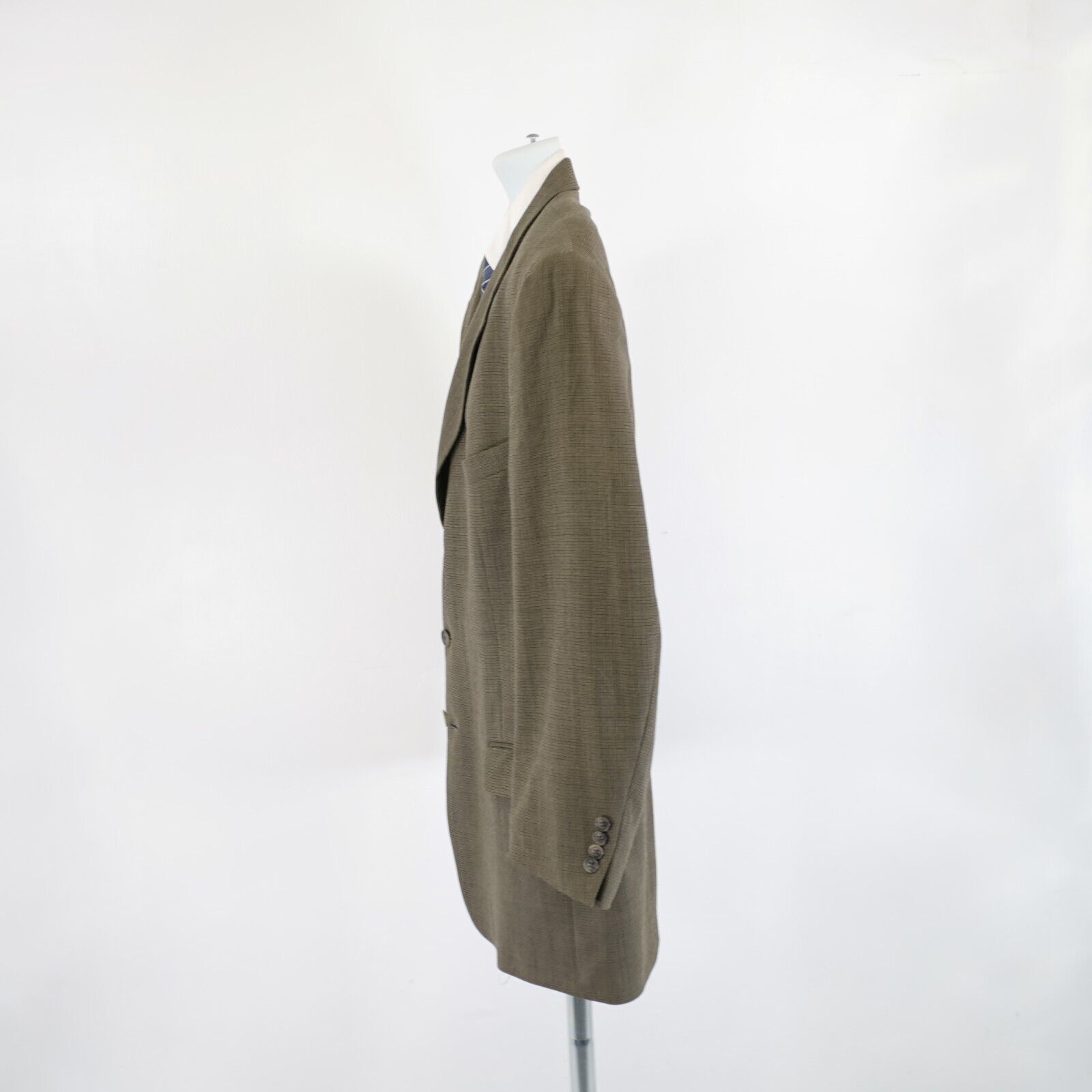 Austin Reed Austin Reed Thick Wool Green Beige Check Sport Coat 46R 3 Bu Size 46R - 5 Thumbnail