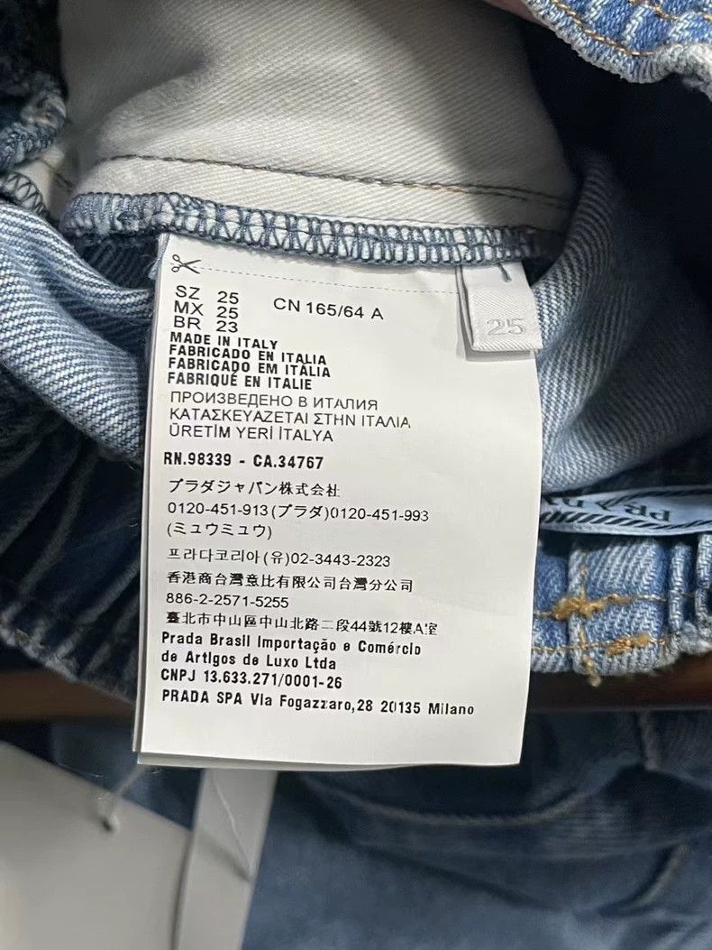 Prada Prada Blue Denim Pants with Triangle Tag -2505 Size US 26 / EU 42 - 7 Thumbnail