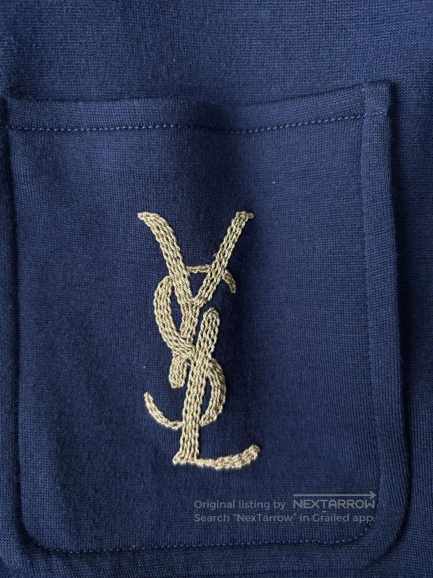 Saint Laurent Paris Saint Laurent Navy Wool Gold Embroidery Jacket. Size US S / EU 44-46 / 1 - 5 Thumbnail
