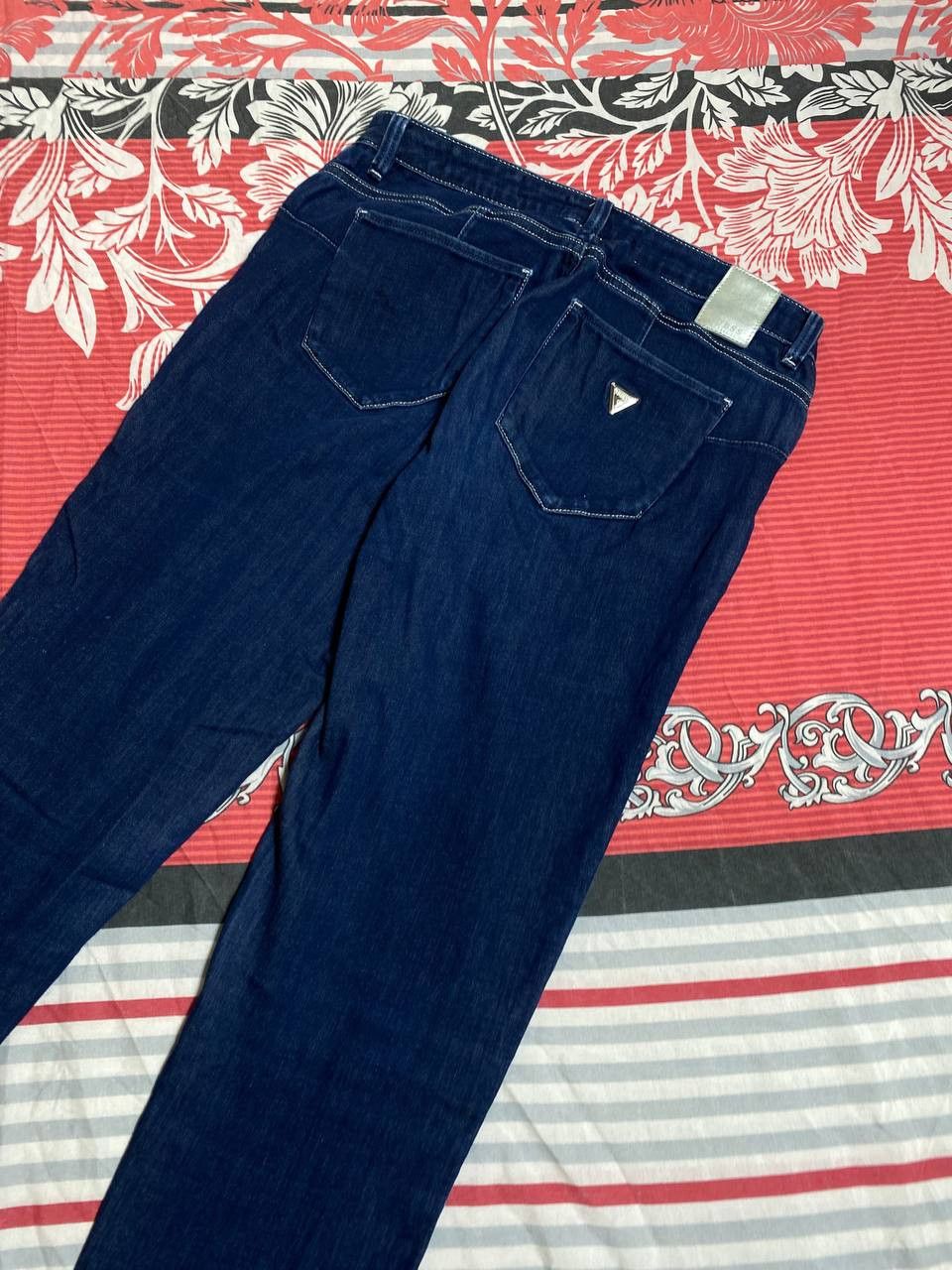 Guess × Vintage Guess Vintage Denim Pants Blue Jeans 90s SKINNY MID Size US 34 / EU 50 - 2 Thumbnail