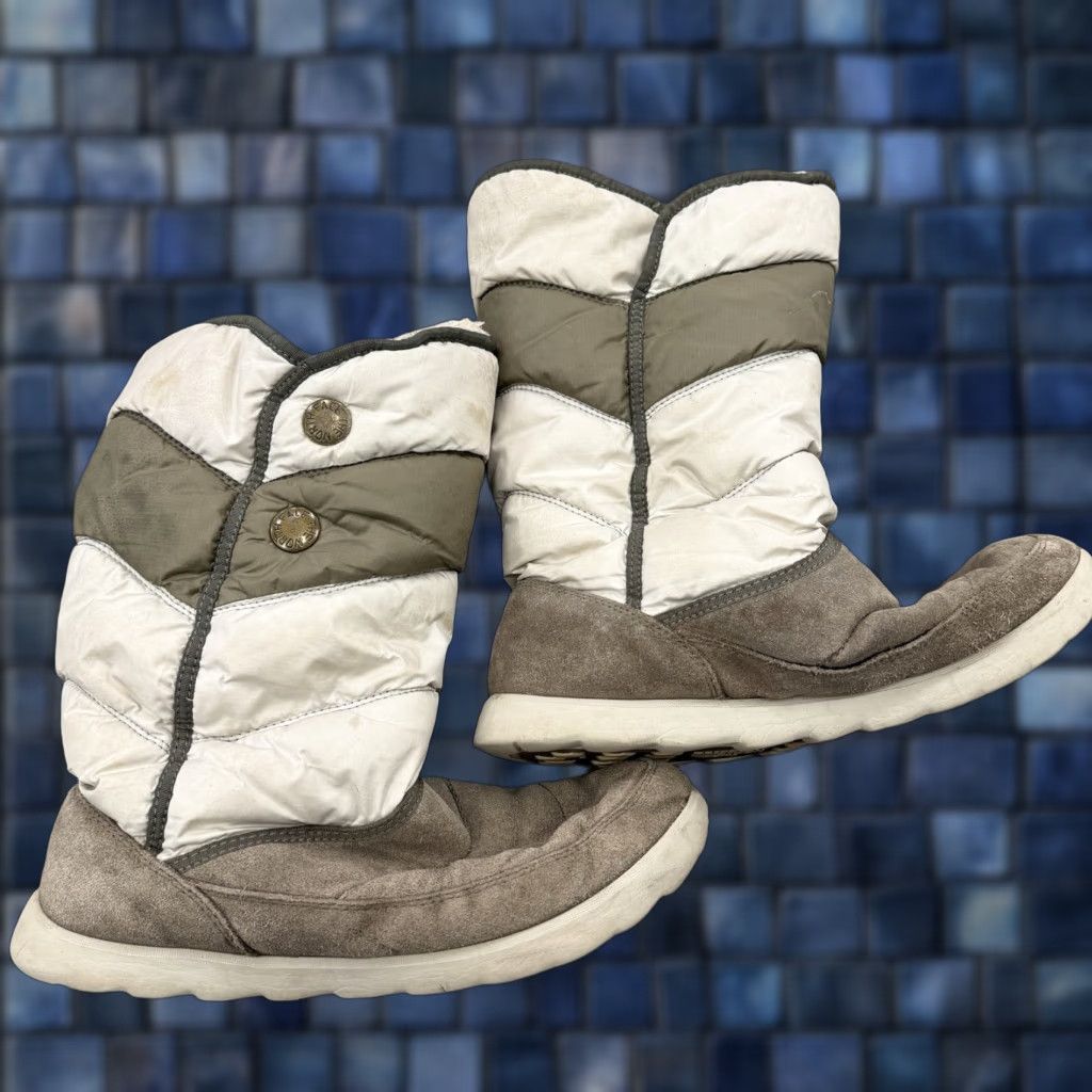 The North Face The North Face Thermoball Roll Down Pull On Winter Boots Leather White Womens 10 Size US 8 / IT 38 - 1 Thumbnail