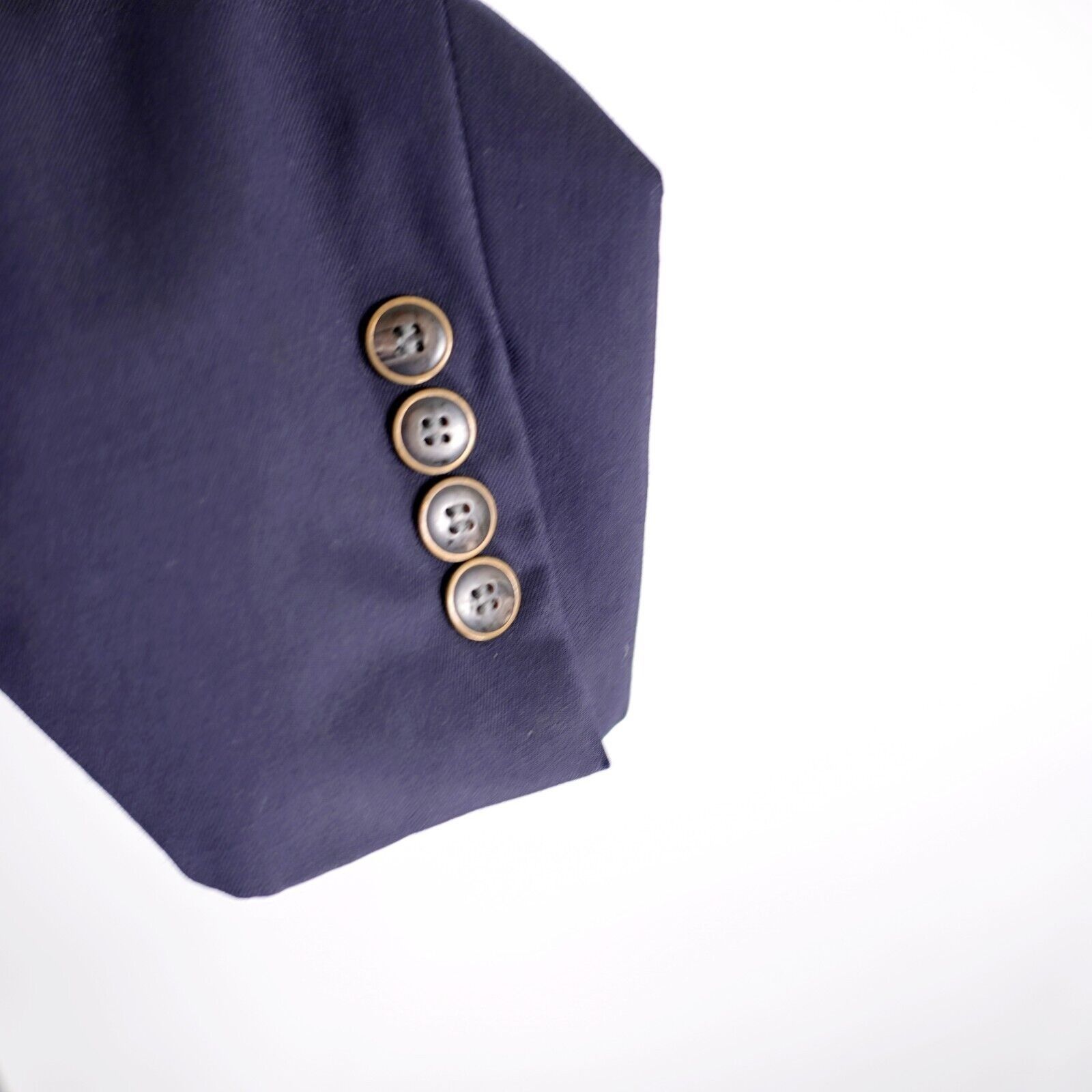 Joseph & Feiss Joseph & Feiss Gold Wool Blue 2 Button Blazer 46L Or Slim 48 Size 46L - 4 Thumbnail